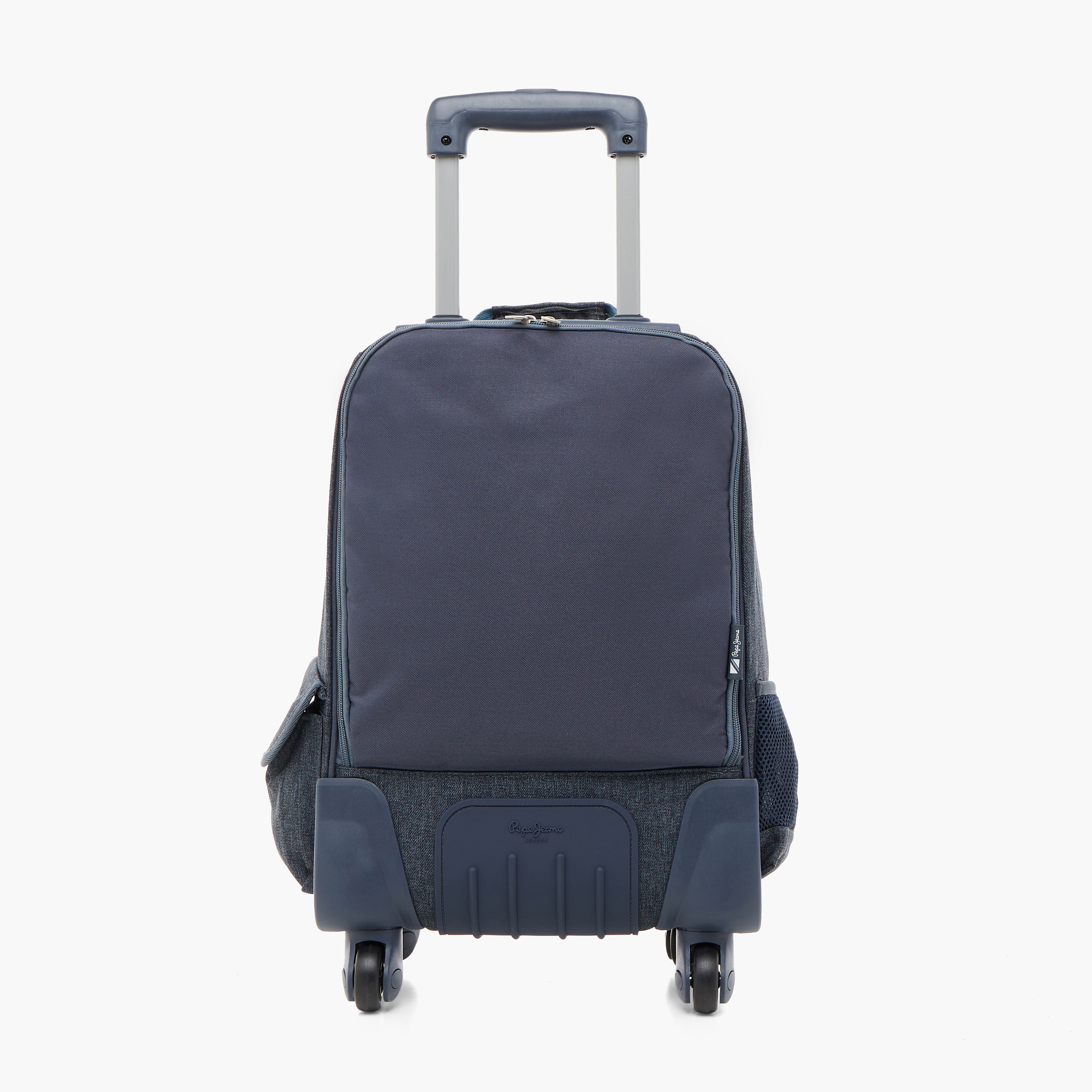 Pepe Jeans Logo Print 17-inch Trolley Backpack with Retractable Handle - 33x44x21 cms-school-bagsandbackpacks-trolleybags-image-5