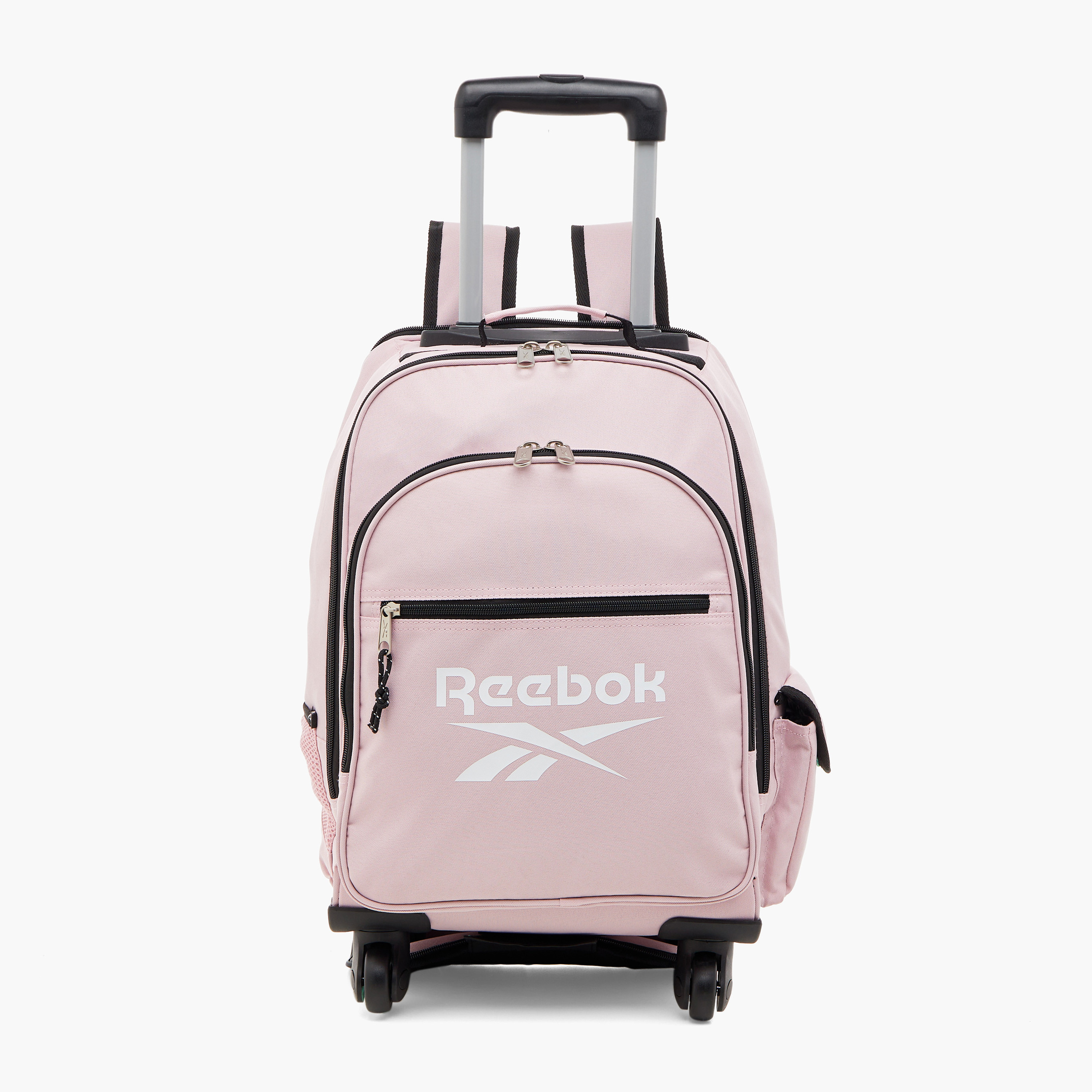 Buy Reebok Logo Print Softcase Trolley Bag with Retractable Handle Online for Kids Centrepoint Kuwait