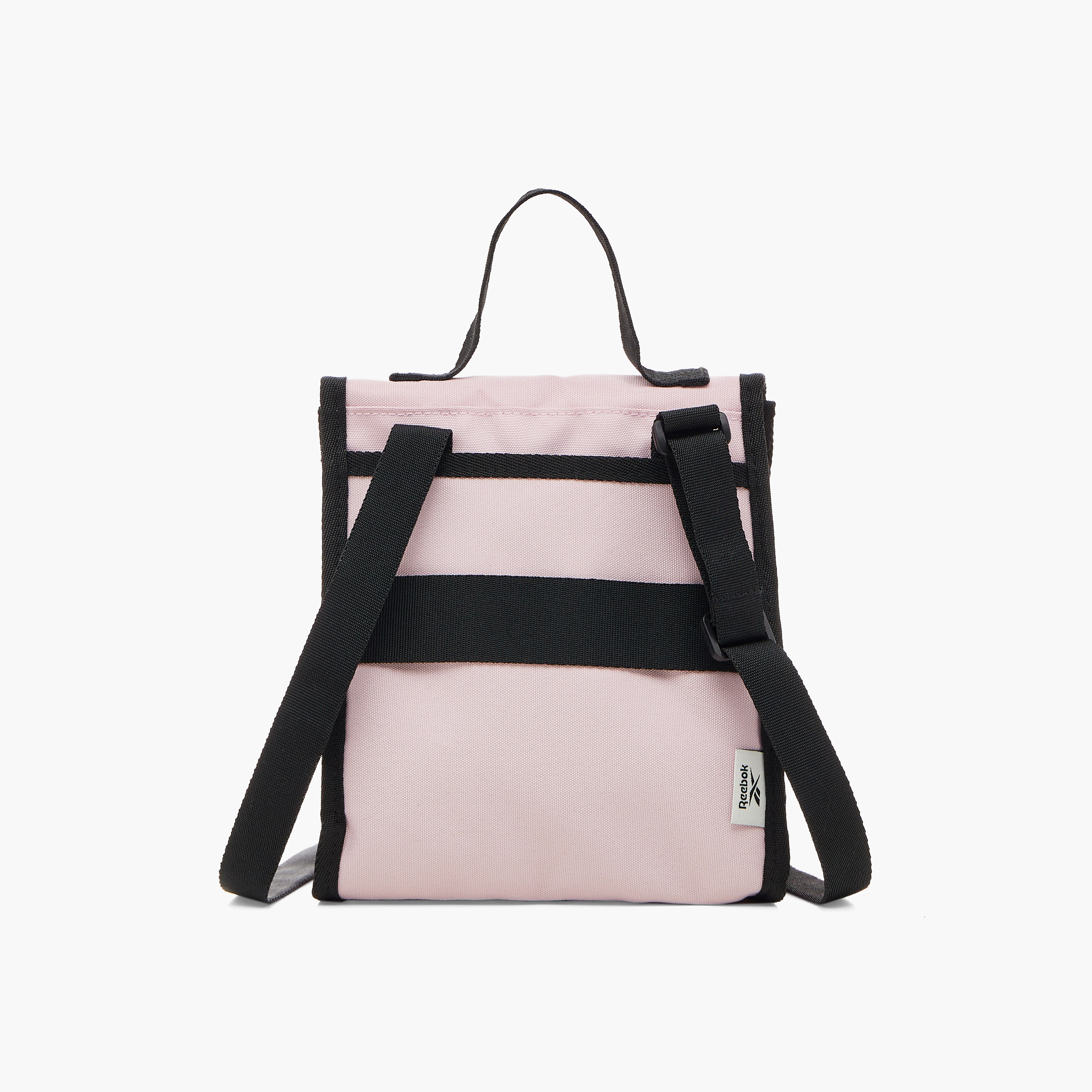 Reebok Logo Print Lunch Bag with Adjustable Strap and Flap Closure-school-lunchessentials-lunchbags-image-3
