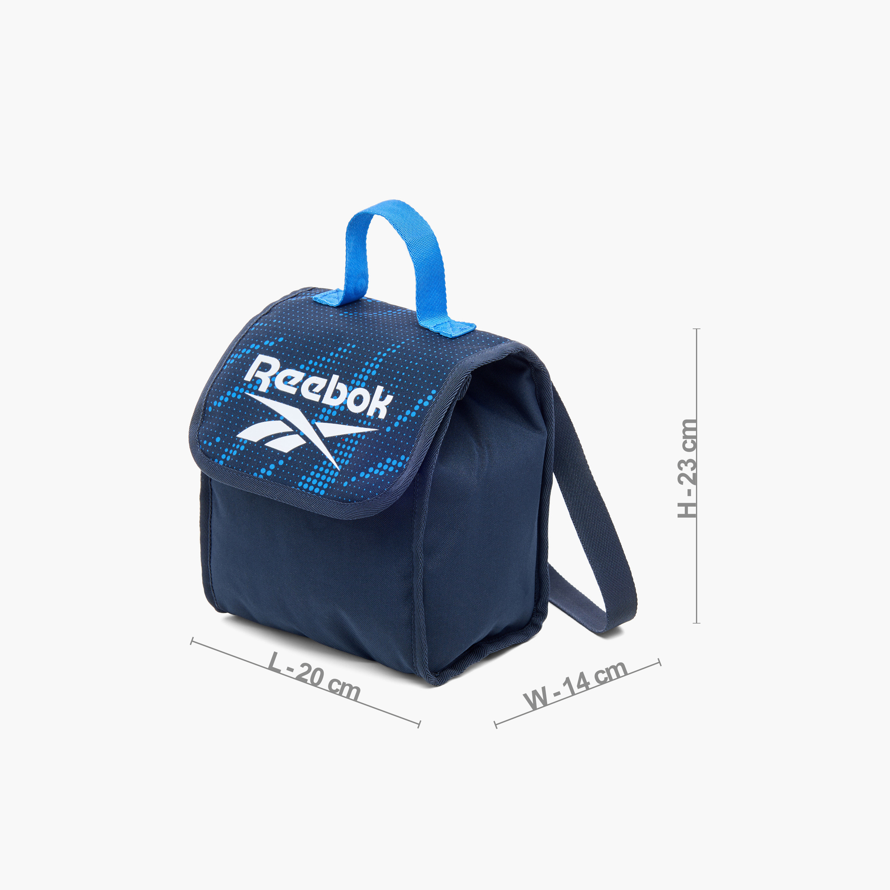Reebok Logo Print Lunch Bag with Grab Handle-school-lunchessentials-lunchbags-image-1