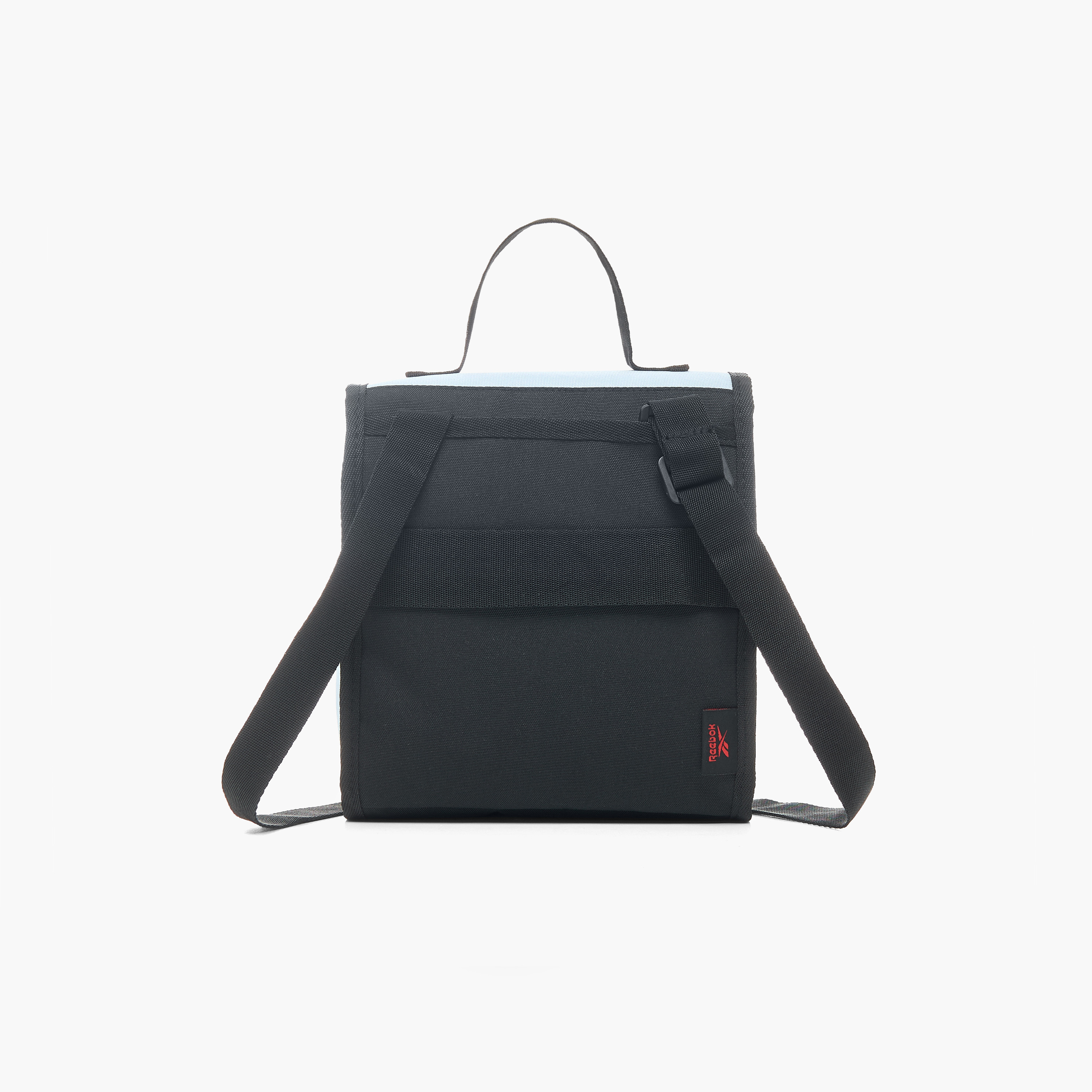 Reebok Logo Print Lunch Bag with Adjustable Strap and Flap Closure-school-lunchessentials-lunchbags-image-3
