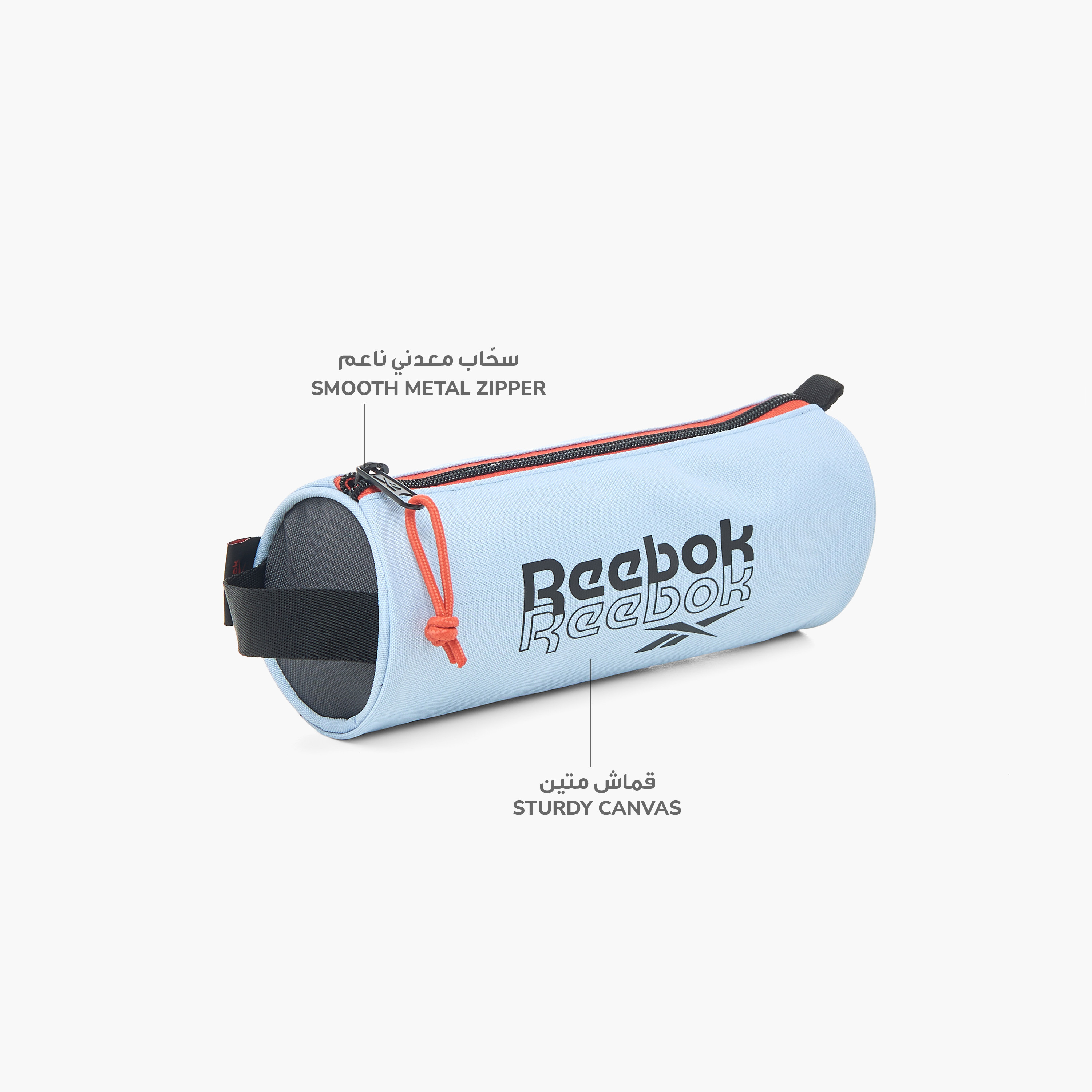 Reebok Logo Print Pencil Pouch with Zip Closure-school-stationery-pencilcases-image-6