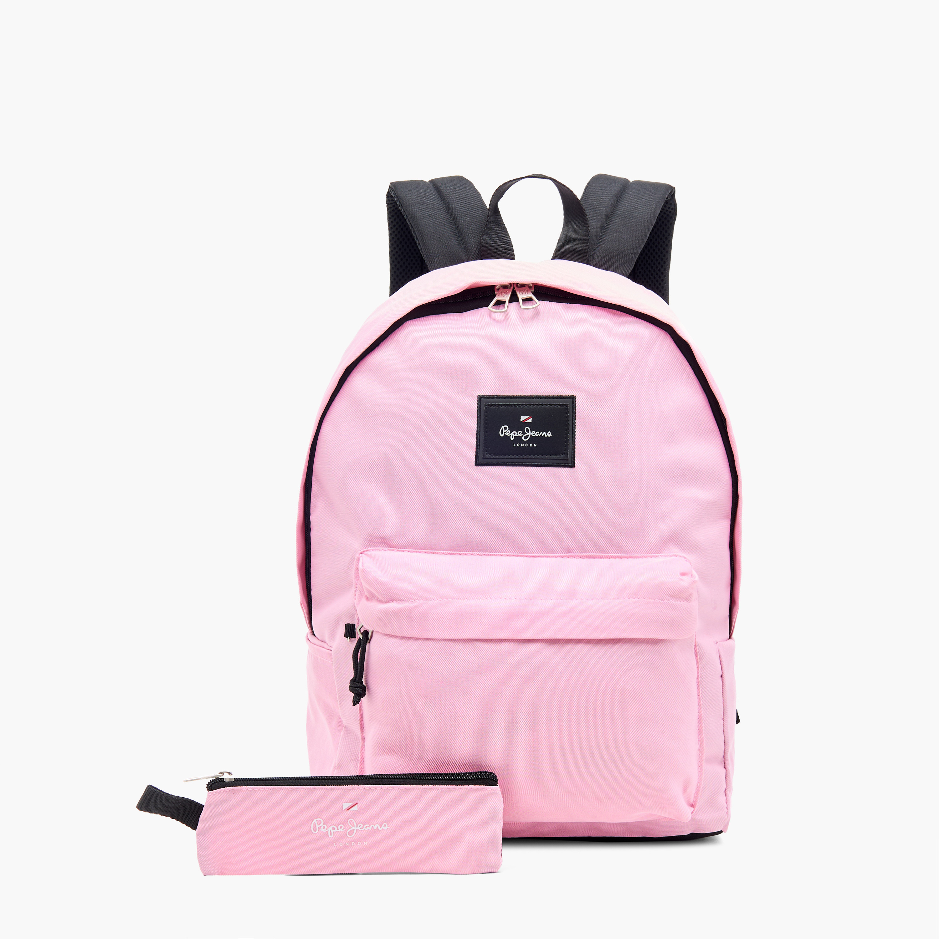Pepe Jeans Aris 18-inch Solid Backpack with Adjustable Straps and Zip Closure - 32x45x15 cms-school-bagsandbackpacks-backpacks-image-1