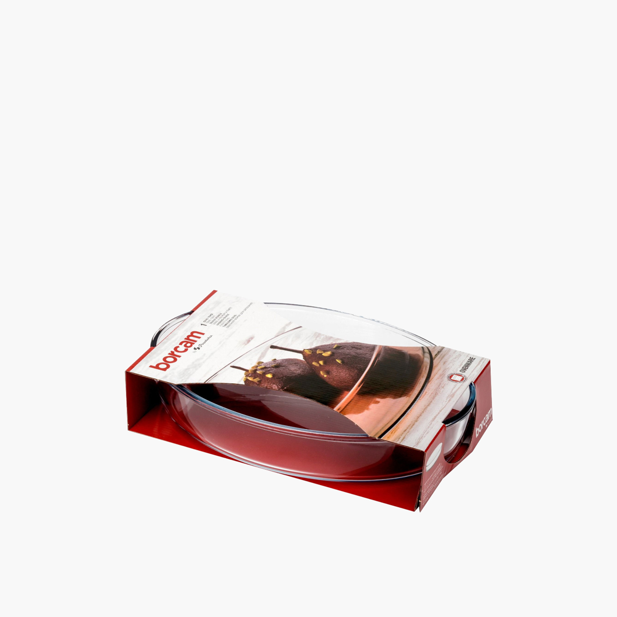 Pasabahce Borcam Oval Glass Serving Tray - 21x30 cm-household-dining-serveware-servingtrays-image-3
