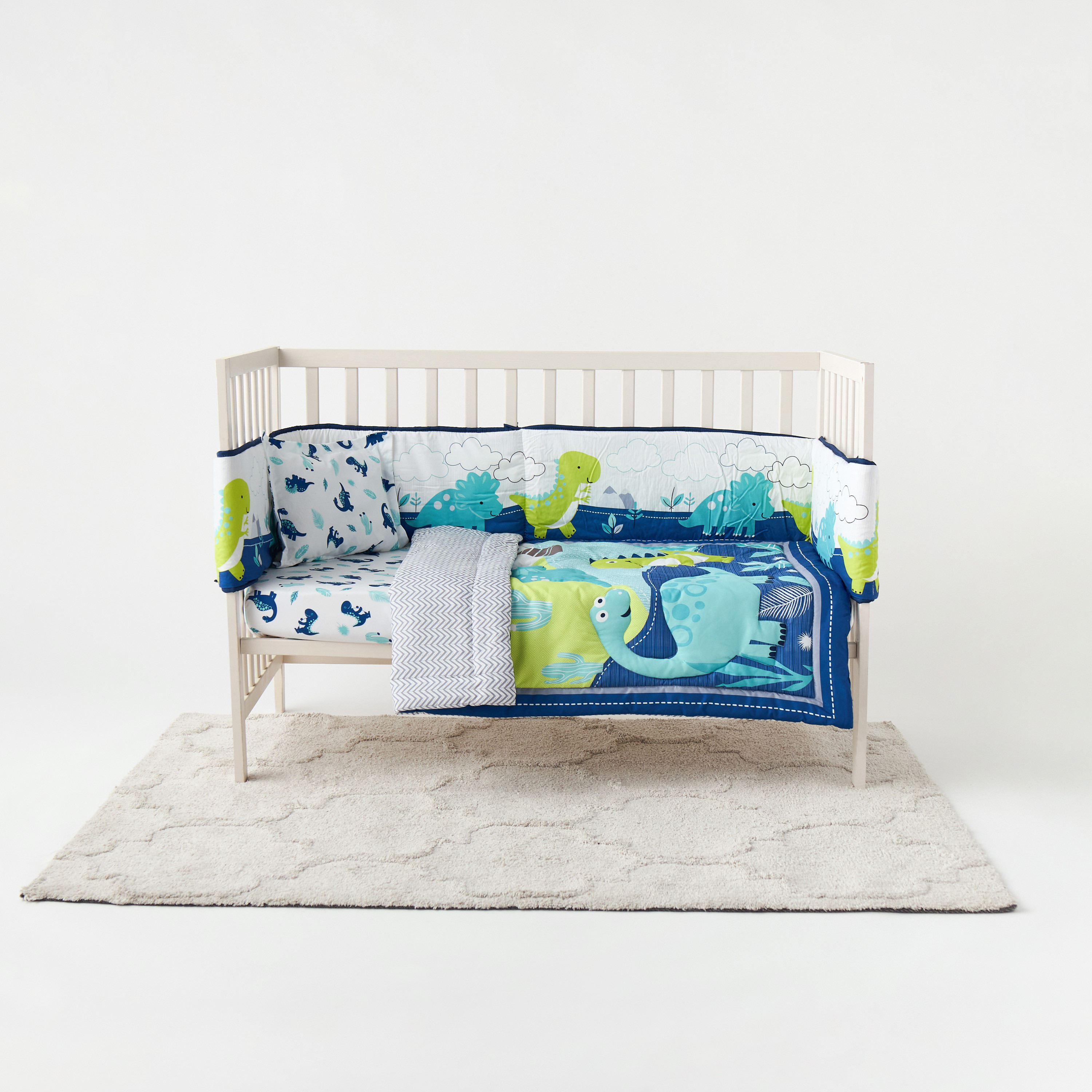 Juniors 4-Piece Dinosaur Print Bedding Set-baby-nursery-babybedding-image-2