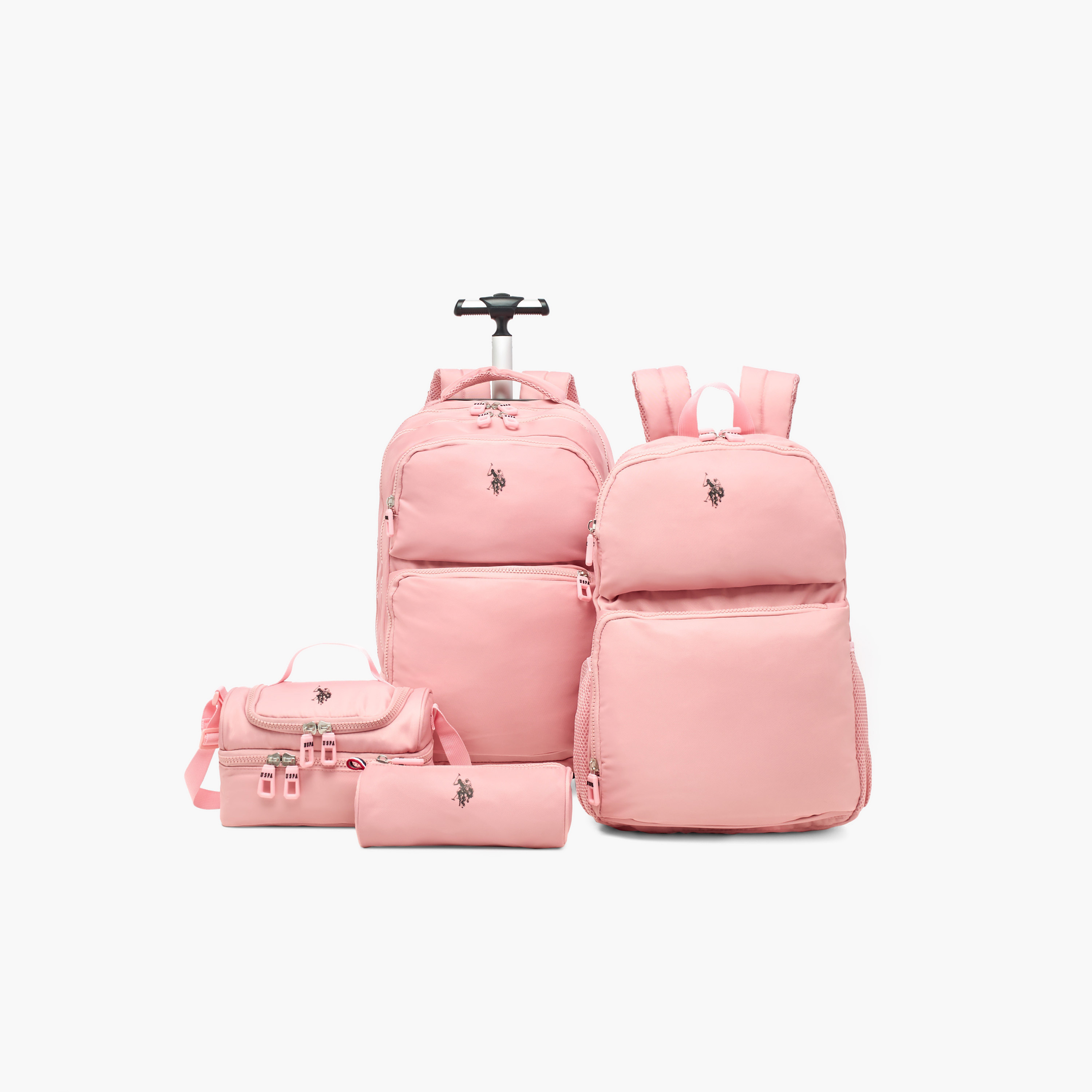US POLO ASSN. Solid Lunch Bag with Adjustable Strap and Zip Closure-school-lunchessentials-lunchbags-image-7