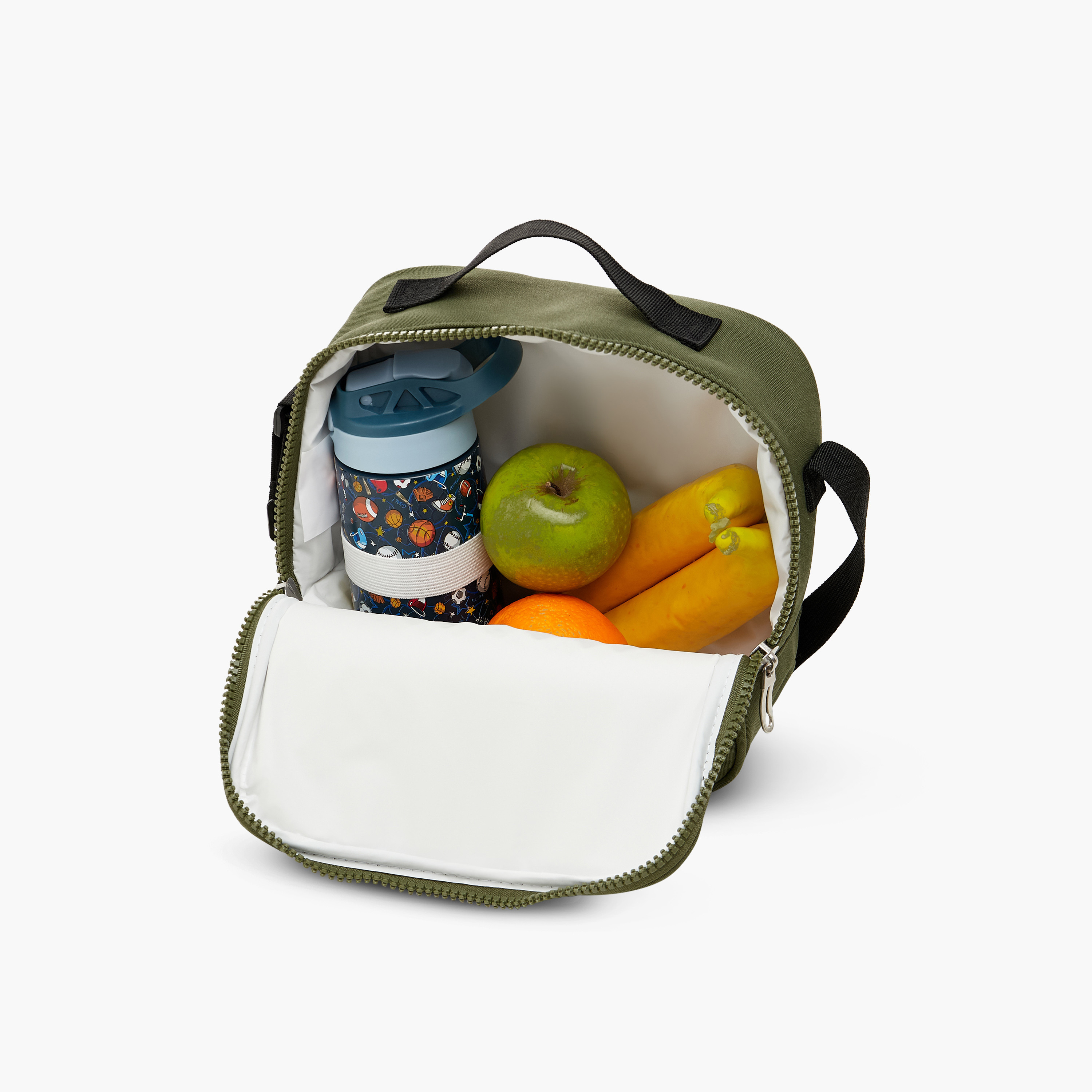 شنطة غداء سادة بسحاب إغلاق وحمالة قابلة للتعديل من يو إس بولو أسن-school-lunchessentials-lunchbags-image-6