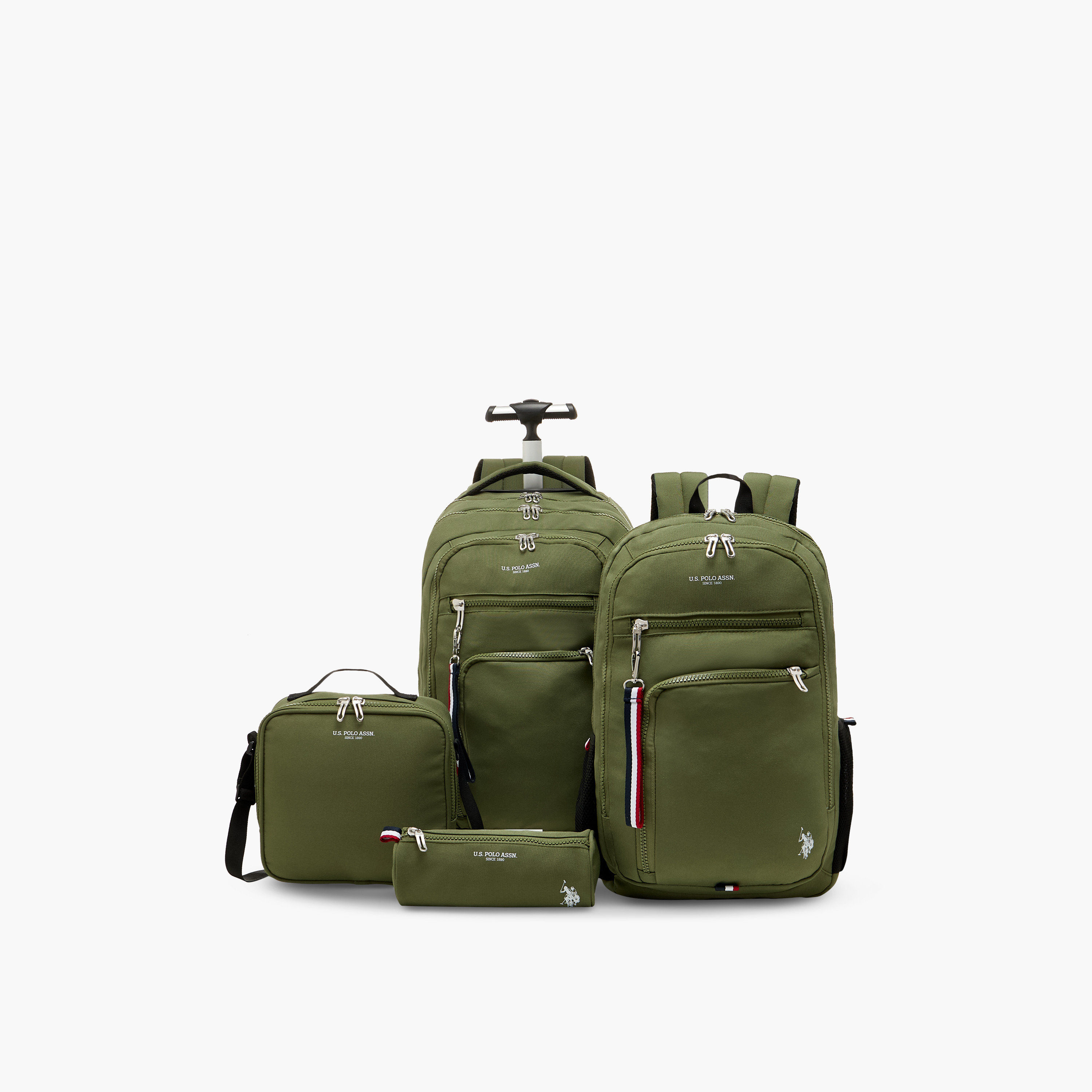 US POLO ASSN. Solid Lunch Bag with Adjustable Strap and Zip Closure-school-lunchessentials-lunchbags-image-7