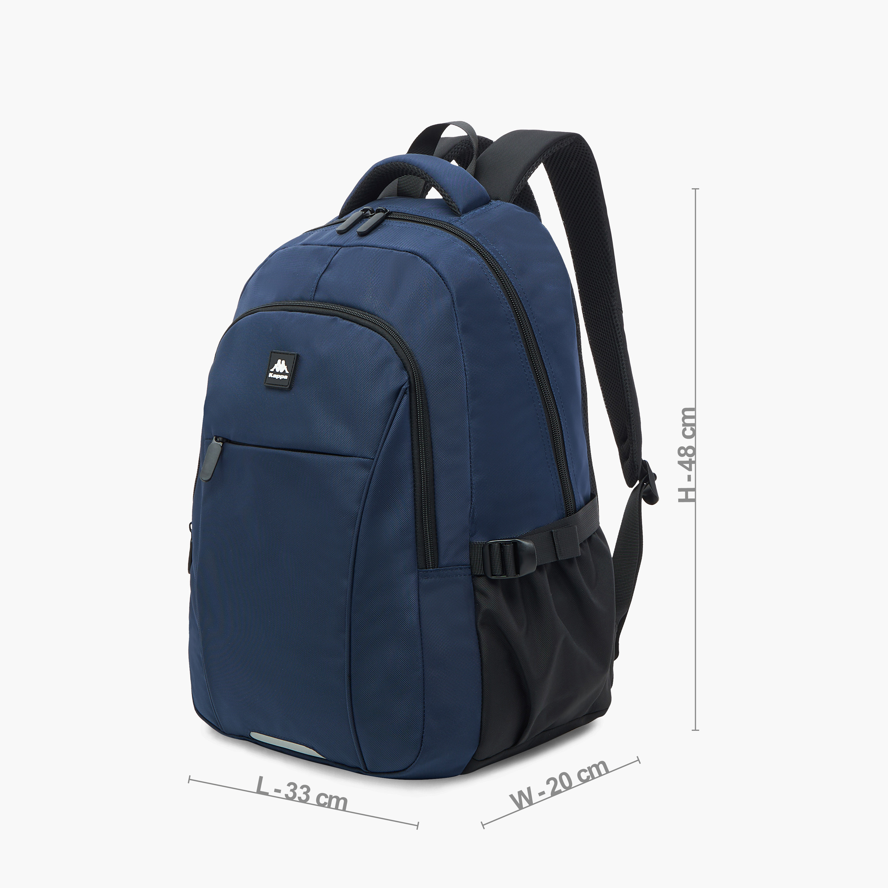 Kappa Solid Backpack with Adjustable Shoulder Straps - 48x33x20 cm-school-bagsandbackpacks-backpacks-image-2