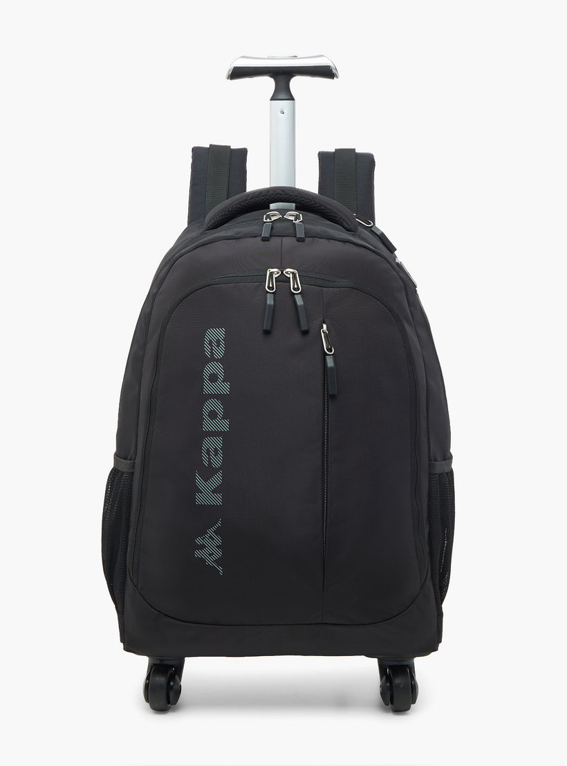 شنطة ظهر مدرسية ترولي بمقبض قابل للسحب وطبعات الشعار من كابا - 48×34×23 سم-school-bagsandbackpacks-trolleybags-image-1