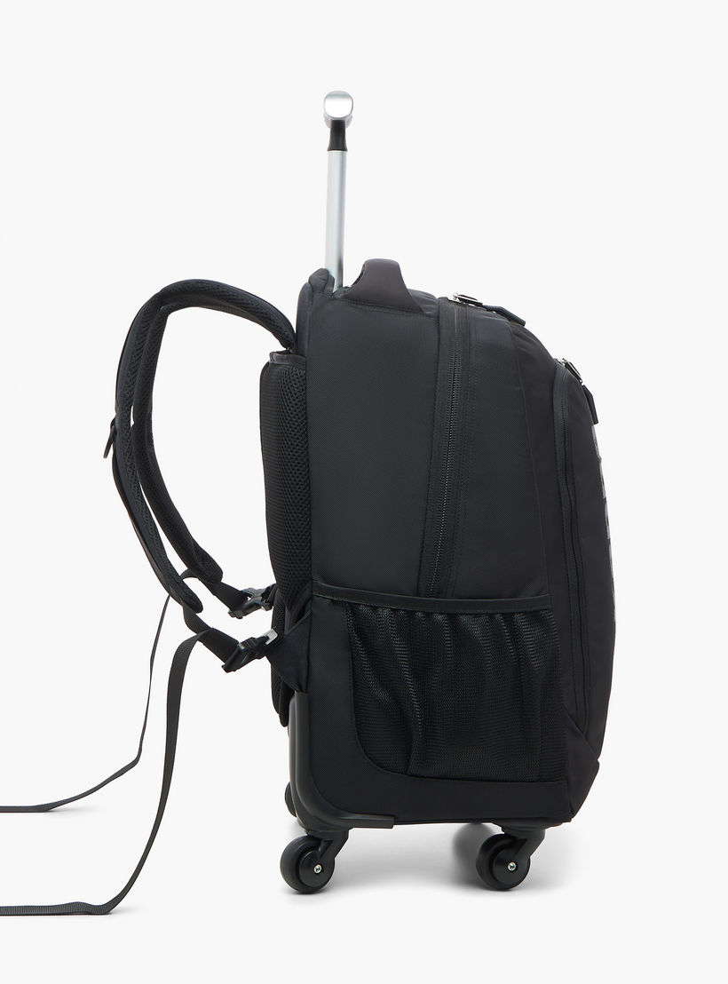 شنطة ظهر مدرسية ترولي بمقبض قابل للسحب وطبعات الشعار من كابا - 48×34×23 سم-school-bagsandbackpacks-trolleybags-image-5