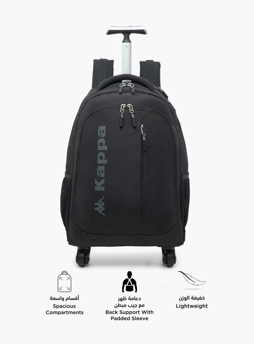 شنطة ظهر مدرسية ترولي بمقبض قابل للسحب وطبعات الشعار من كابا - 48×34×23 سم-school-bagsandbackpacks-trolleybags-image-6