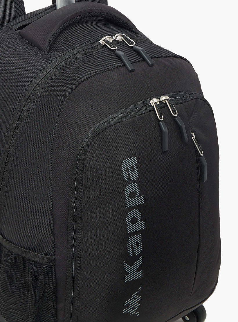 شنطة ظهر مدرسية ترولي بمقبض قابل للسحب وطبعات الشعار من كابا - 48×34×23 سم-school-bagsandbackpacks-trolleybags-image-10