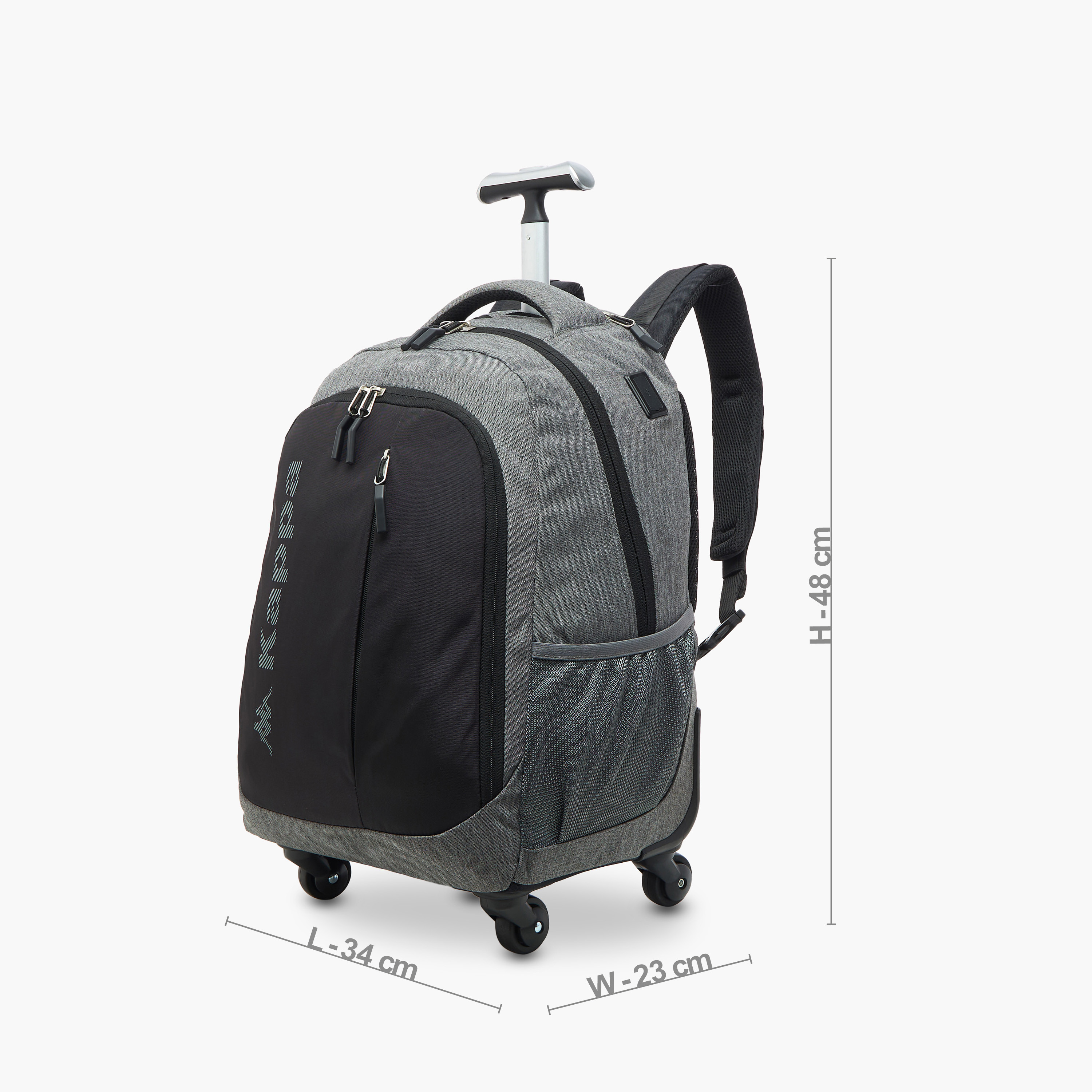 شنطة ظهر مدرسية ترولي بمقبض قابل للسحب وطبعات الشعار من كابا - 48×34×23 سم-school-bagsandbackpacks-trolleybags-image-2