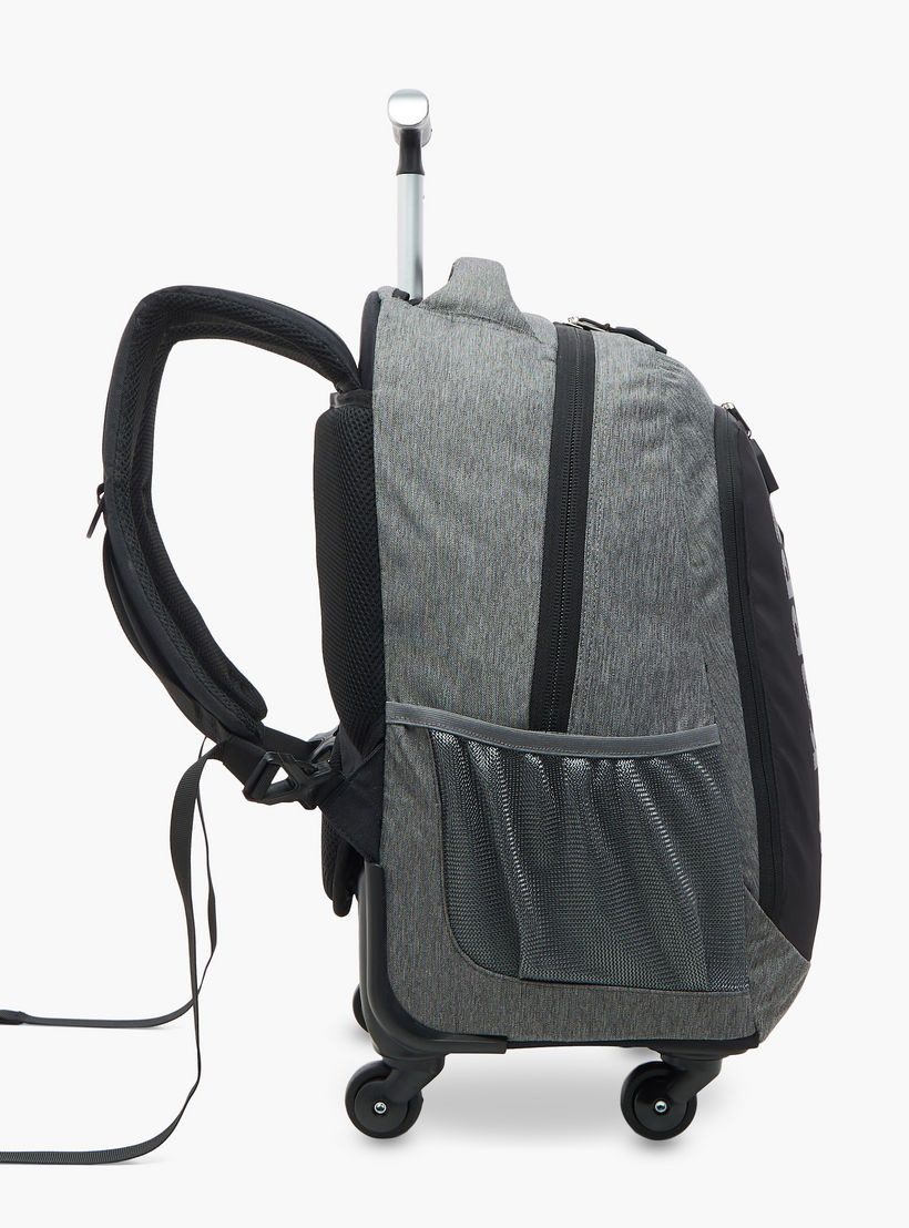 شنطة ظهر مدرسية ترولي بمقبض قابل للسحب وطبعات الشعار من كابا - 48×34×23 سم-school-bagsandbackpacks-trolleybags-image-3