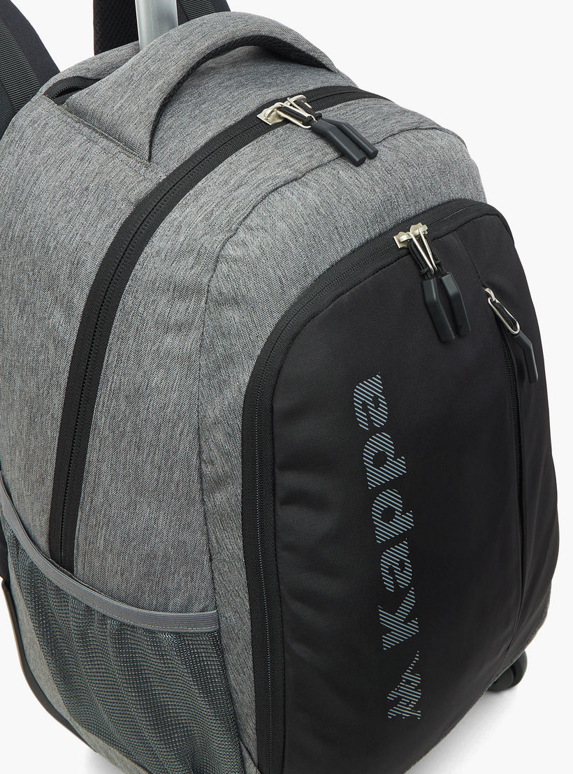 شنطة ظهر مدرسية ترولي بمقبض قابل للسحب وطبعات الشعار من كابا - 48×34×23 سم-school-bagsandbackpacks-trolleybags-image-8