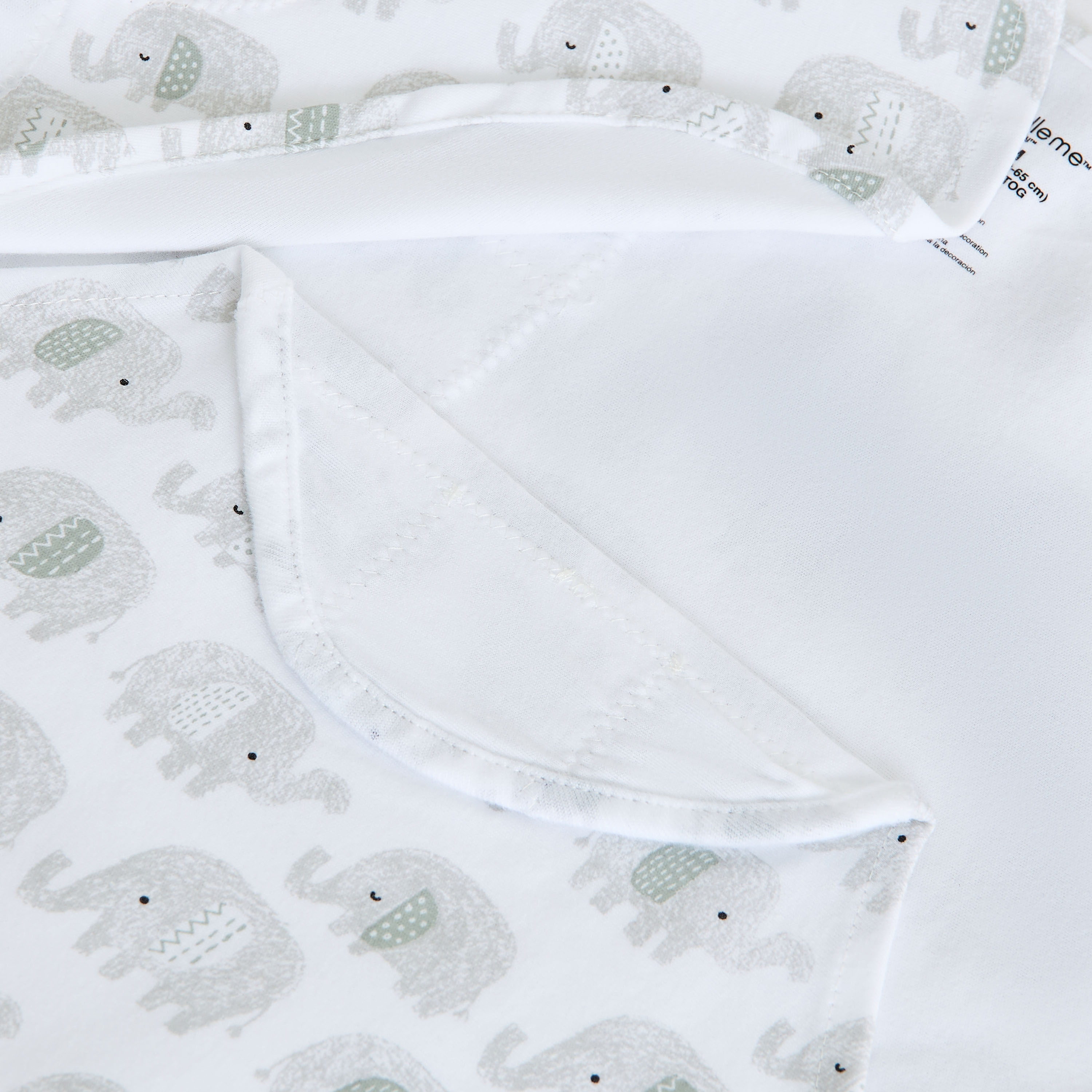 قماط بطبعات فيل وشريط إغلاق لاصق من جونيورز-baby-nursery-blanketsandswaddles-swaddlesandsleepingbags-image-7