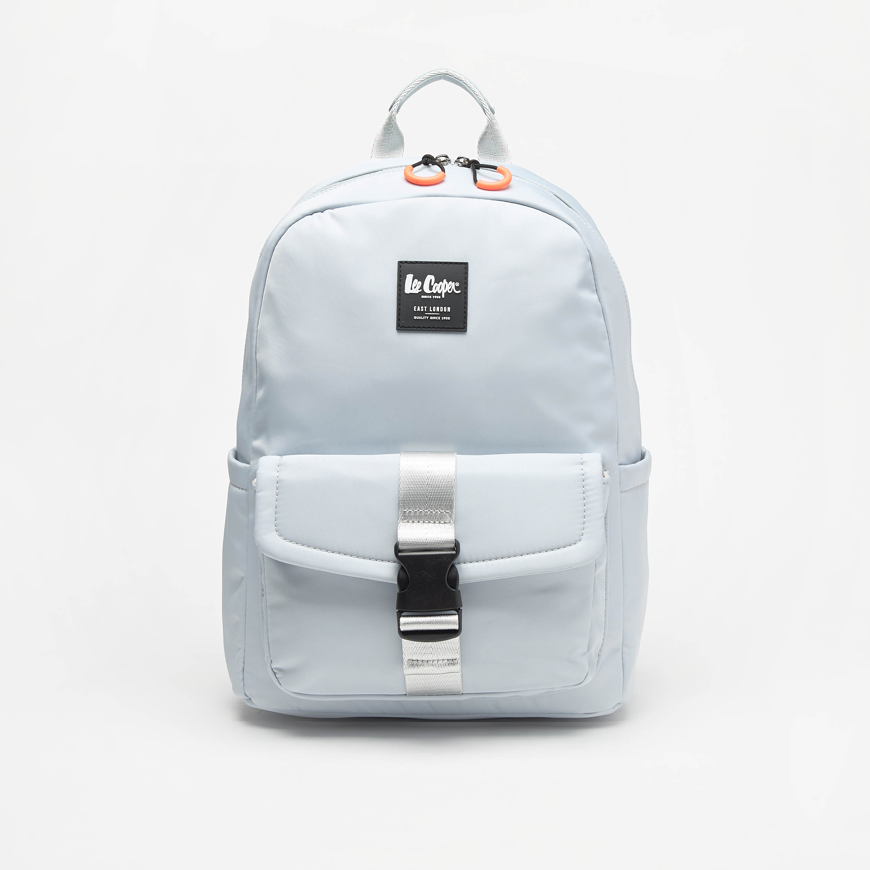 Lee Cooper Logo Applique Backpack with Adjustable Shoulder Straps and Handle-women-bagsandwallets-backpacks-image-1