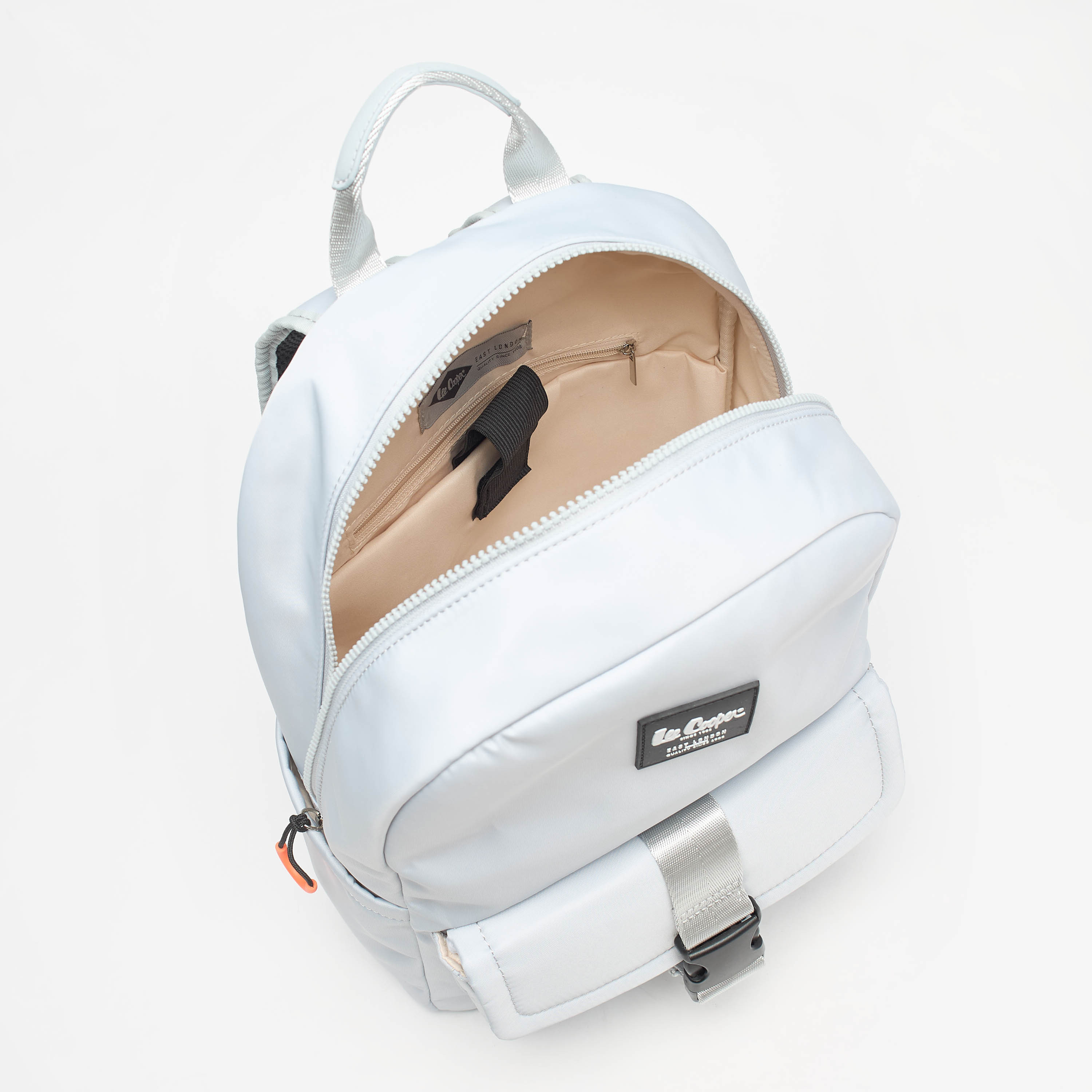 Lee Cooper Logo Applique Backpack with Adjustable Shoulder Straps and Handle-women-bagsandwallets-backpacks-image-4