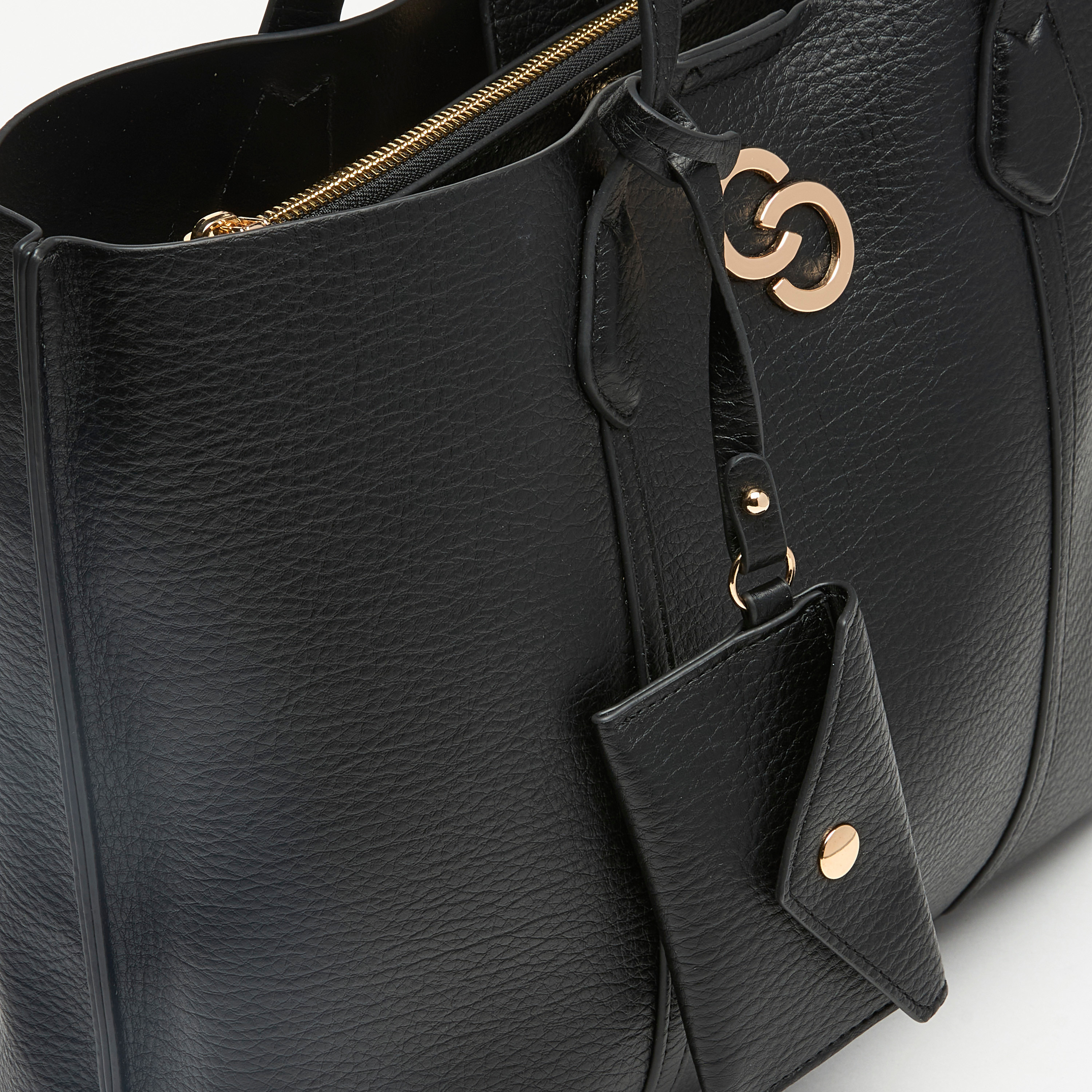 Celeste Logo Accent Tote Bag with Button Closure and Coin Pouch-women-bagsandwallets-handbags-image-3