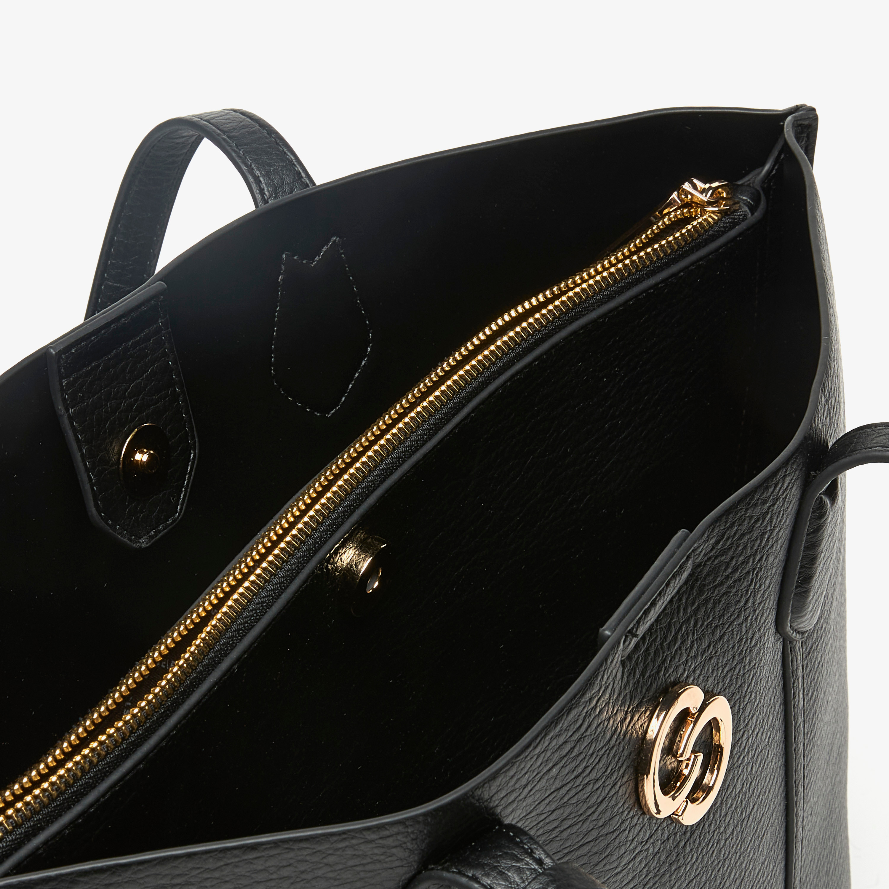 Celeste Logo Accent Tote Bag with Button Closure and Coin Pouch-women-bagsandwallets-handbags-image-4