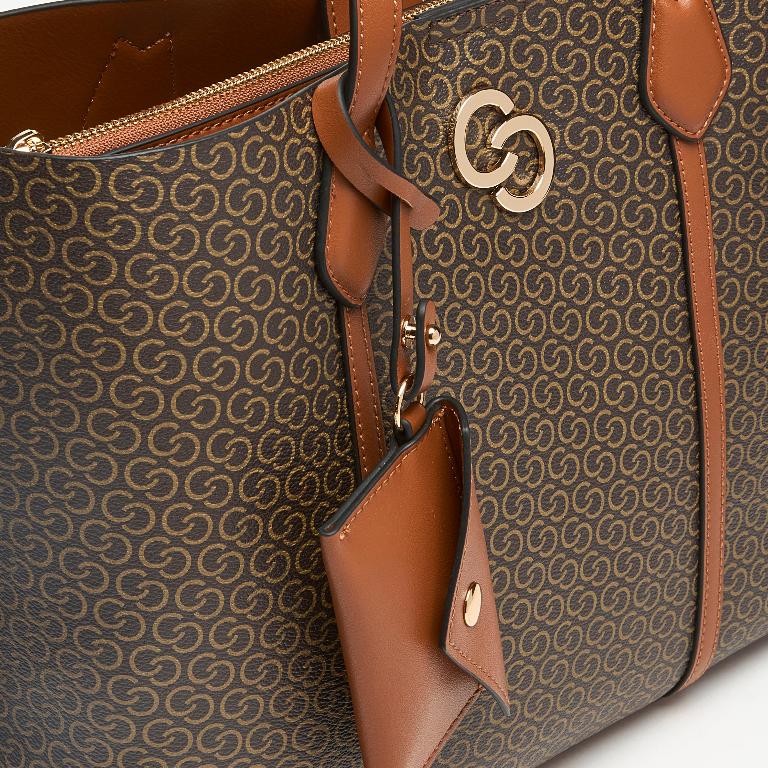 Celeste All-Over Monogram Print Tote Bag with Button Closure and Coin Pouch-women-bagsandwallets-handbags-image-3