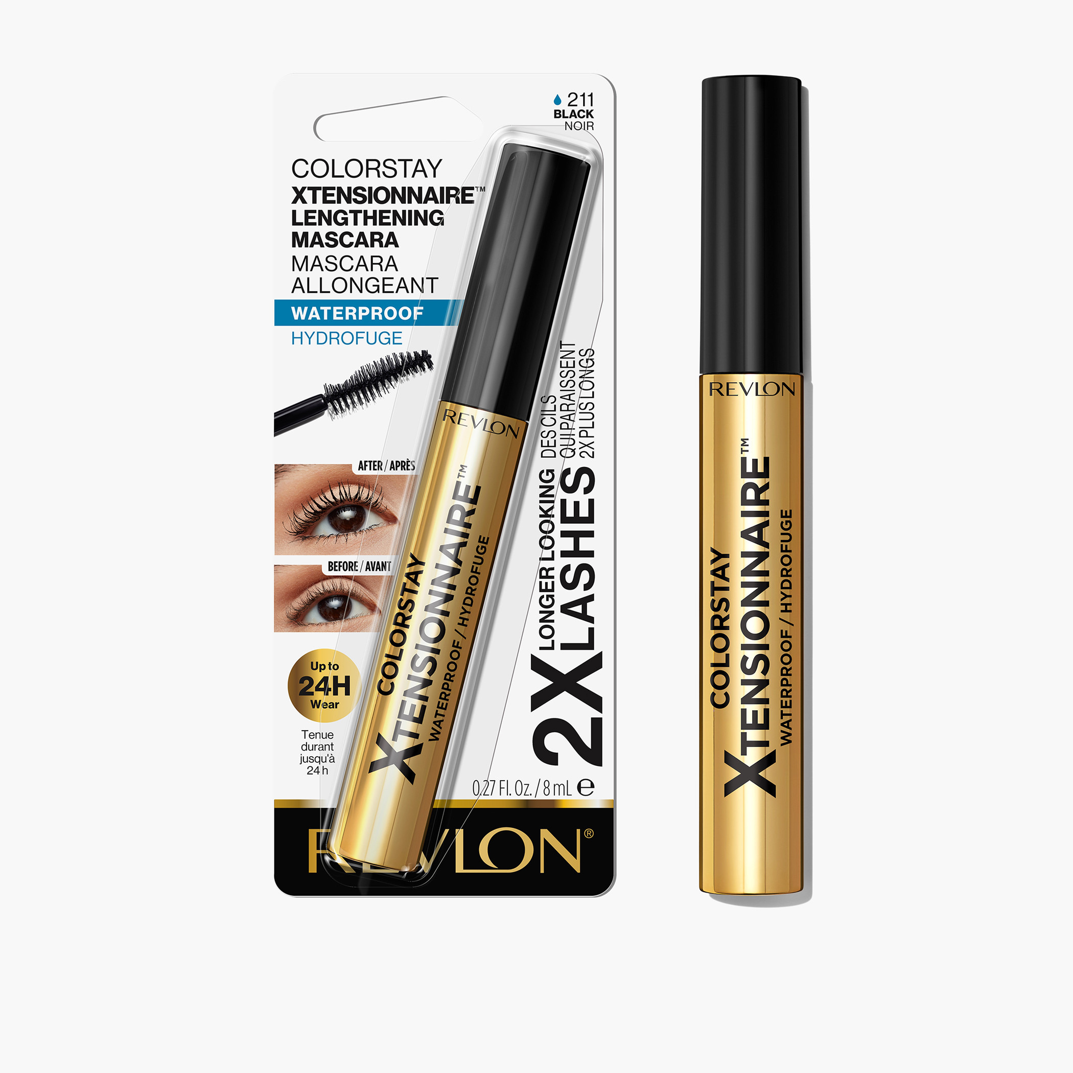Revlon Colorstay Xtensionnaire Lengthening Waterproof Mascara - 8 ml-beautyandpersonalcare-makeup-eyes-mascaras-image-1
