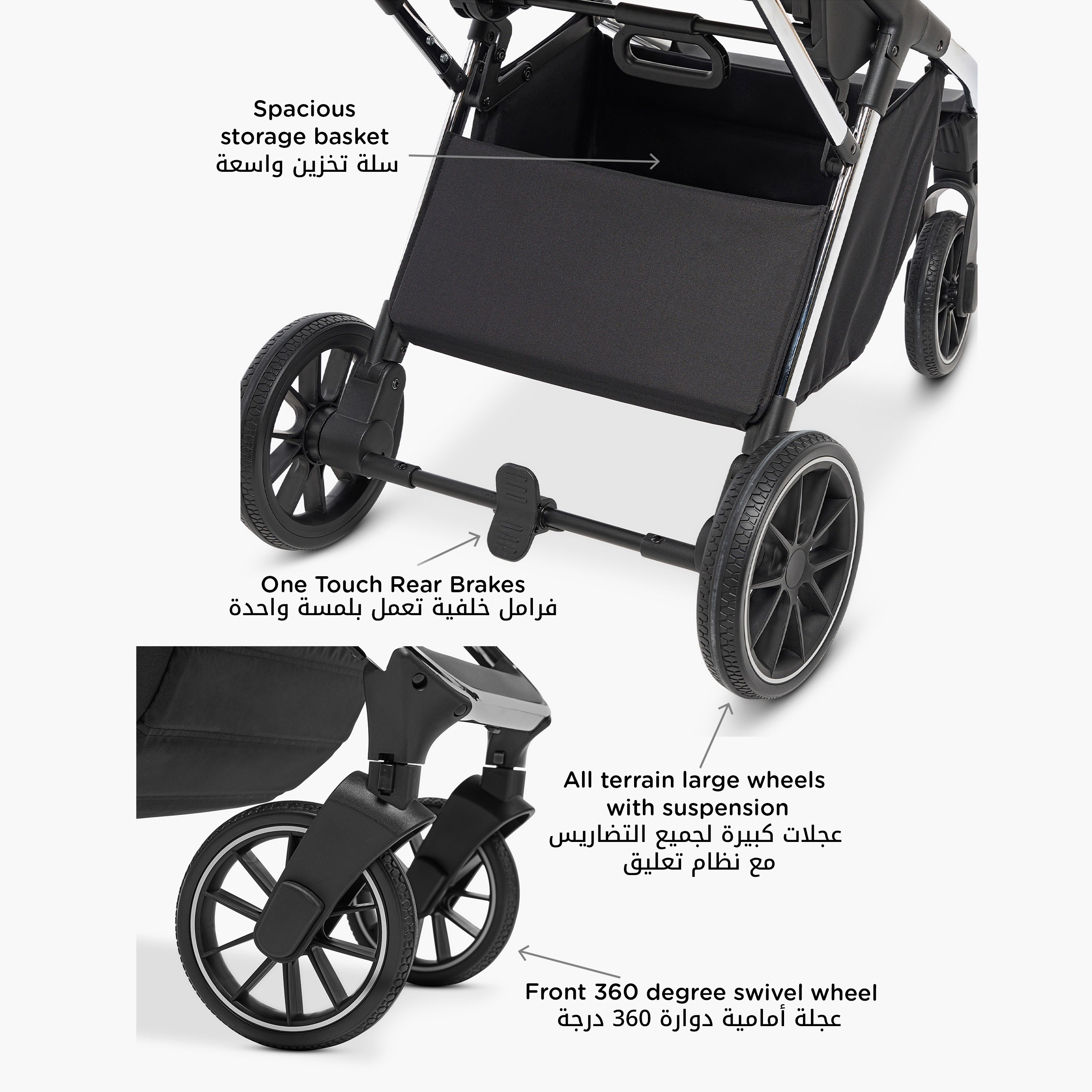 Buy Giggles Archie Reversible Stroller with Push Button Folding System ...