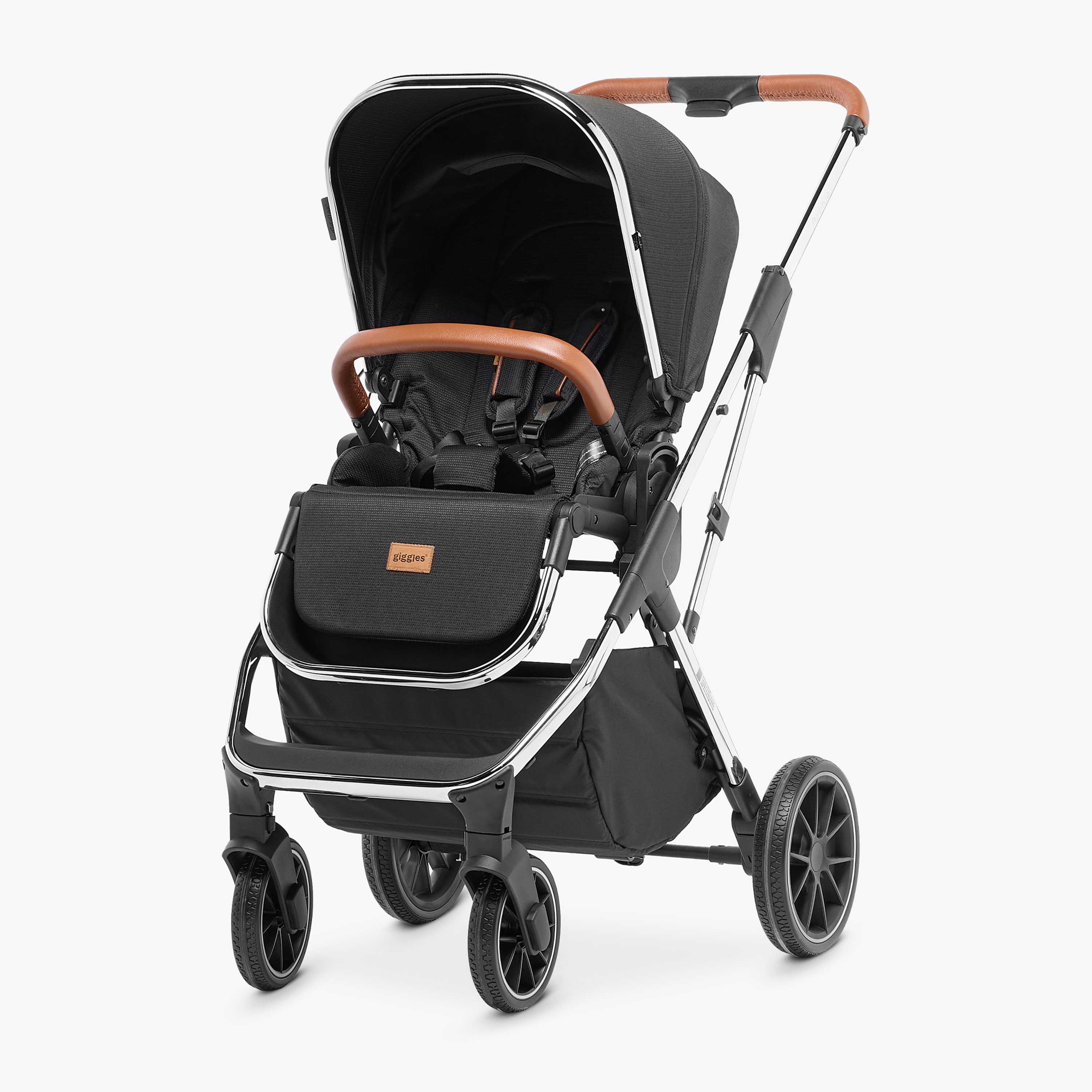 Giggles Archie Reversible Stroller with Push Button Folding System, Aluminium Frame and Wheel Lock-baby-gear-strollersandprams-strollers-image-2