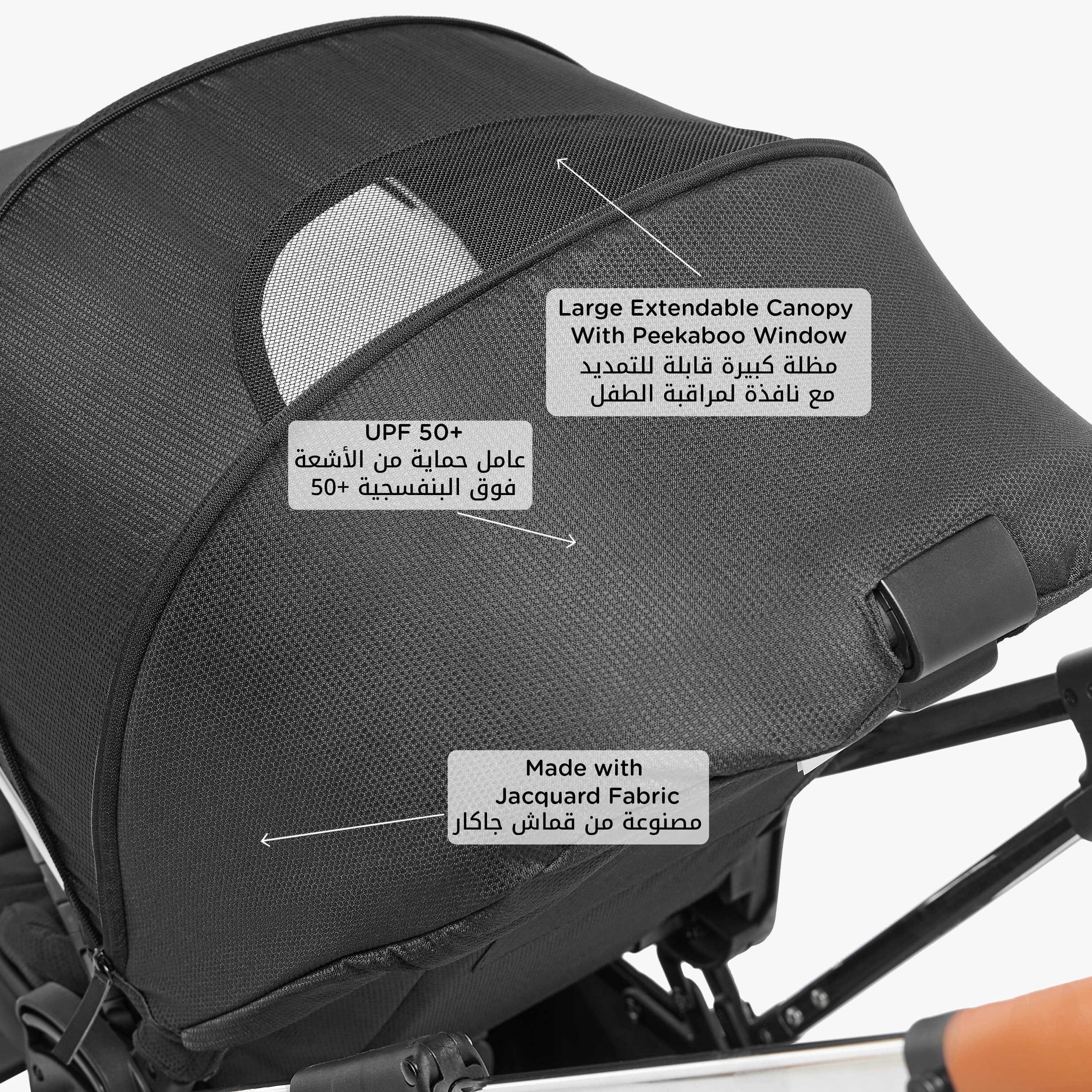 Giggles Archie Reversible Stroller with Push Button Folding System, Aluminium Frame and Wheel Lock-baby-gear-strollersandprams-strollers-image-7