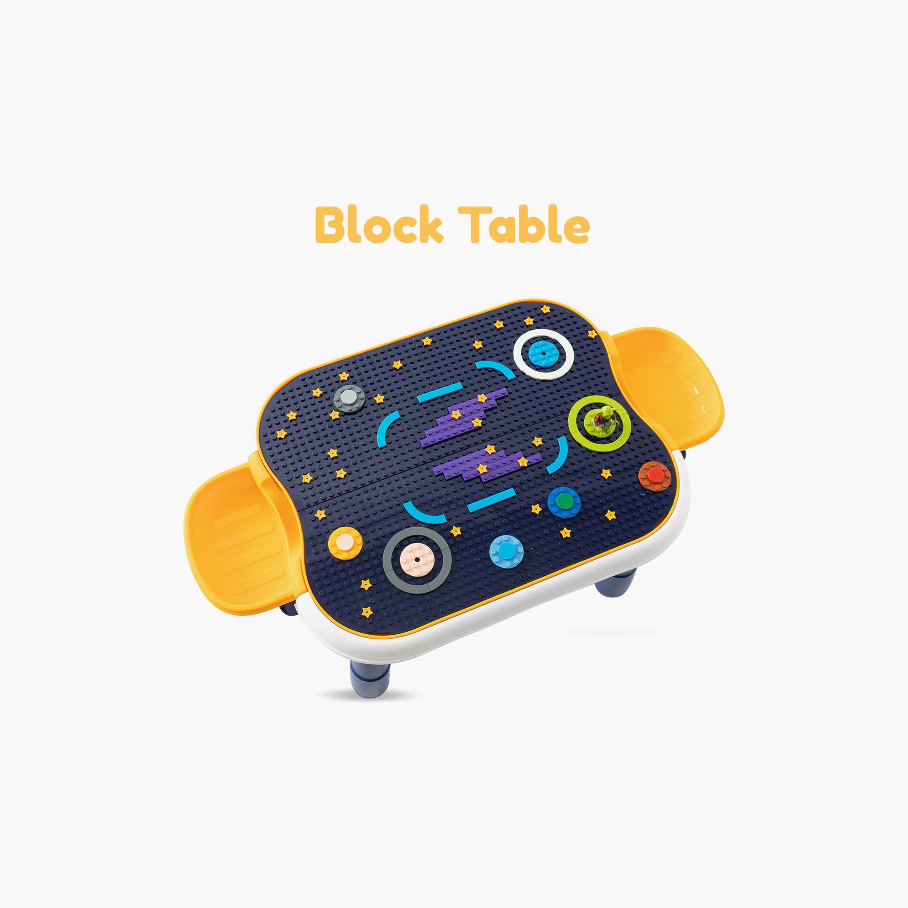 Little Story 4 In 1 Block Activity Table with Blocks, Blue-toys-buildingblocks-blocks-image-3