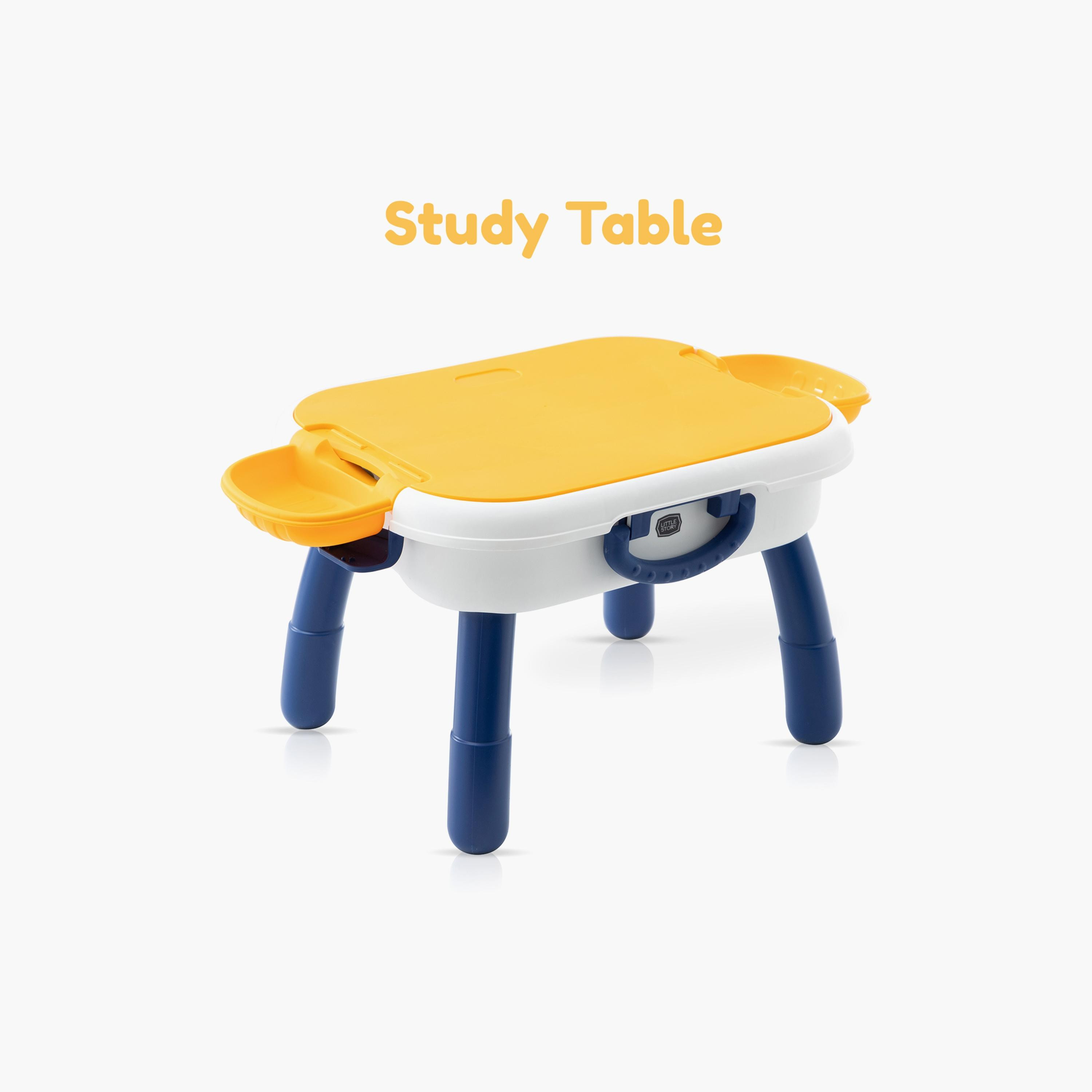 Little Story 4 In 1 Block Activity Table with Blocks, Blue-toys-buildingblocks-blocks-image-5