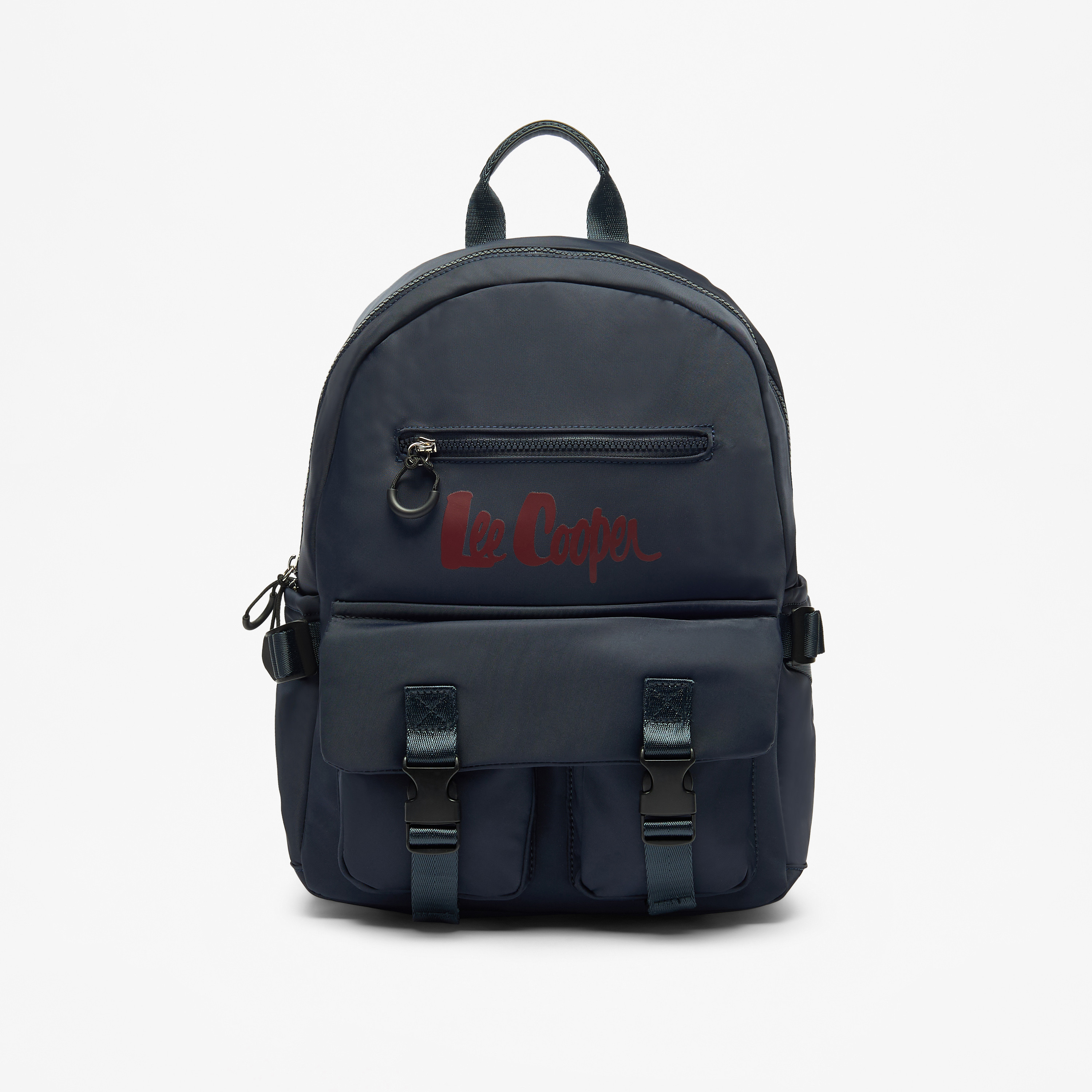 شنطة ظهر بحمالات قابلة للتعديل وسحاب إغلاق وطبعات شعار من لي كوبر - 29x13x41 سم-women-bagsandwallets-backpacks-image-5