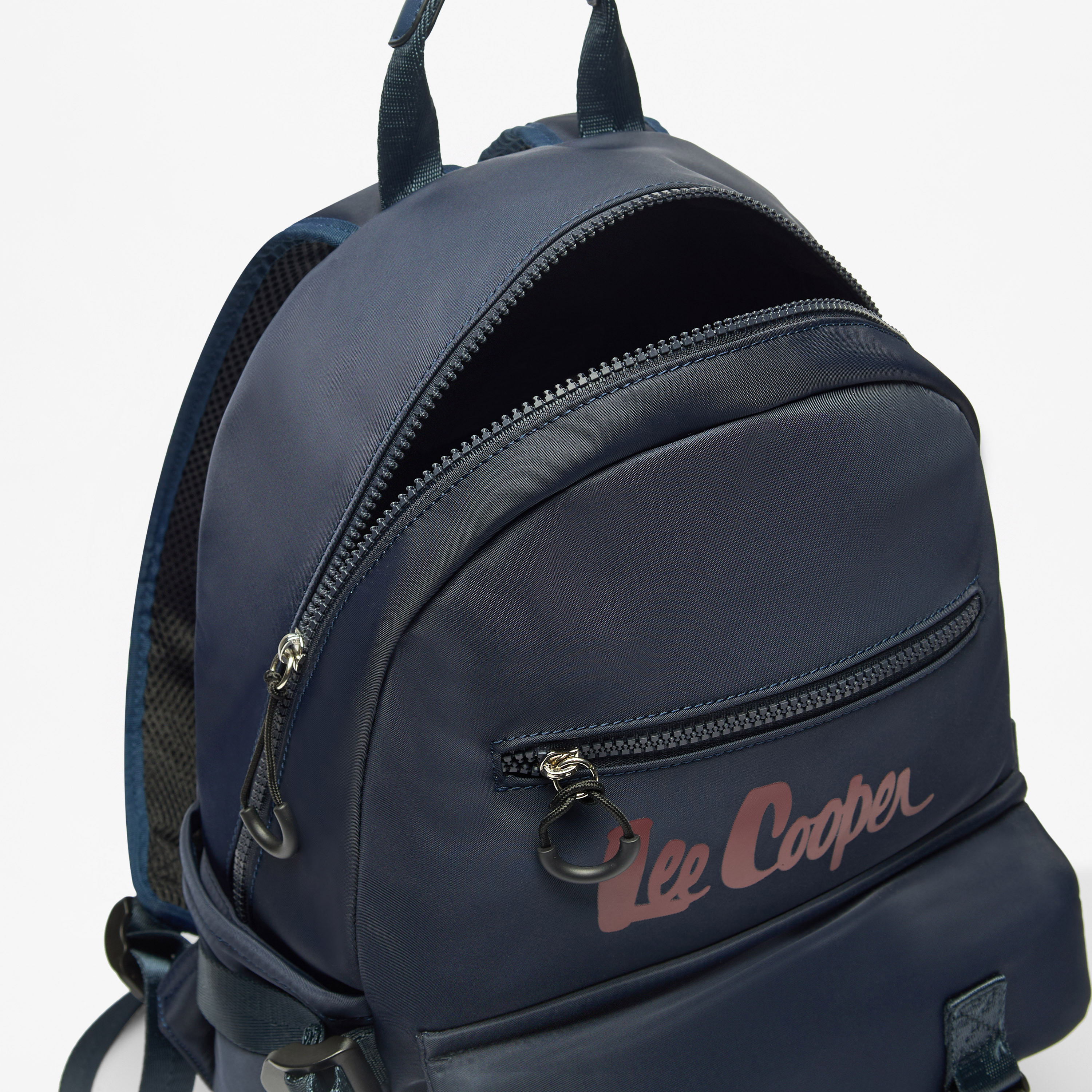 شنطة ظهر بحمالات قابلة للتعديل وسحاب إغلاق وطبعات شعار من لي كوبر - 29x13x41 سم-women-bagsandwallets-backpacks-image-8