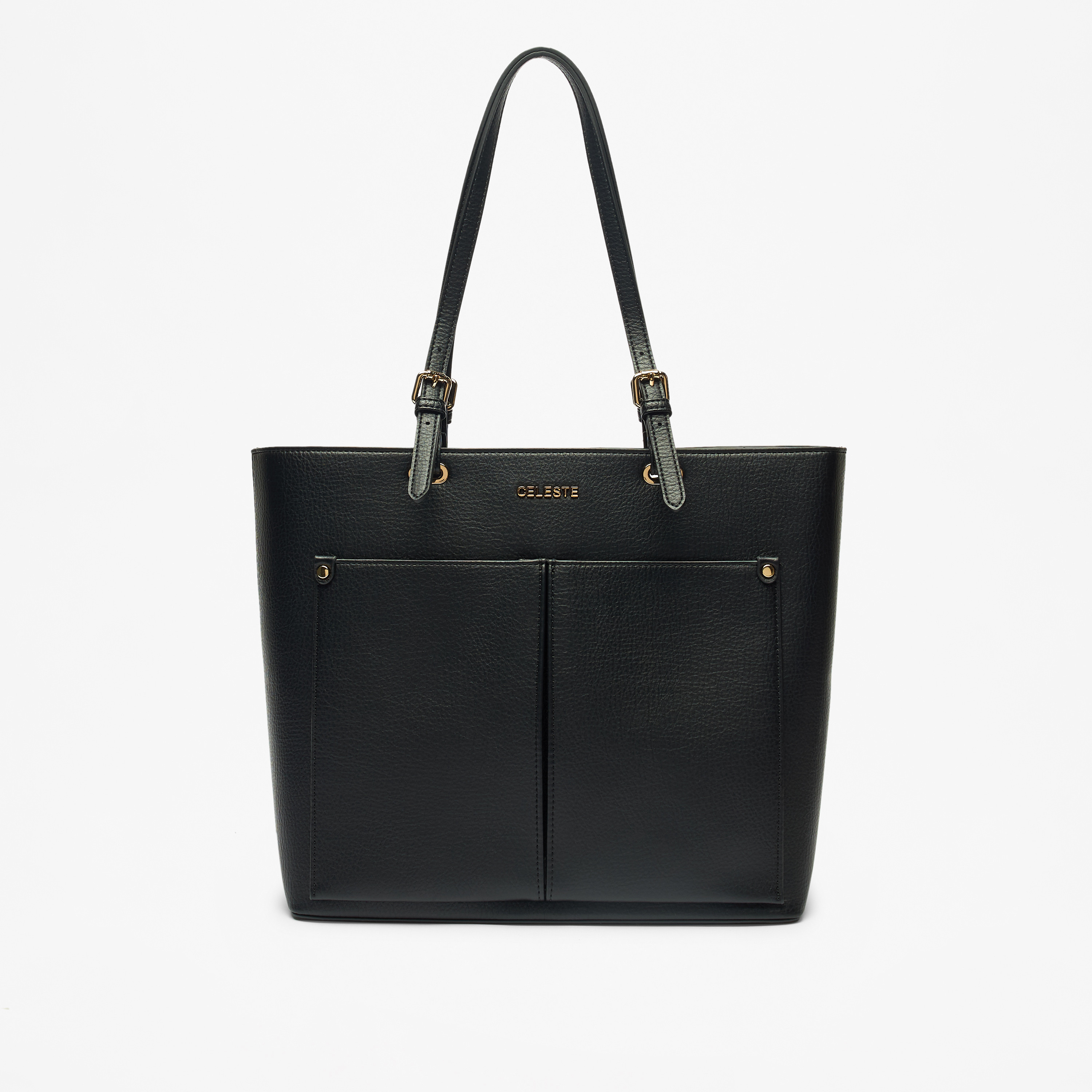 شنطة توتي سادة بسحاب إغلاق ومقابض مزدوجة من سيليست-women-bagsandwallets-handbags-image-1