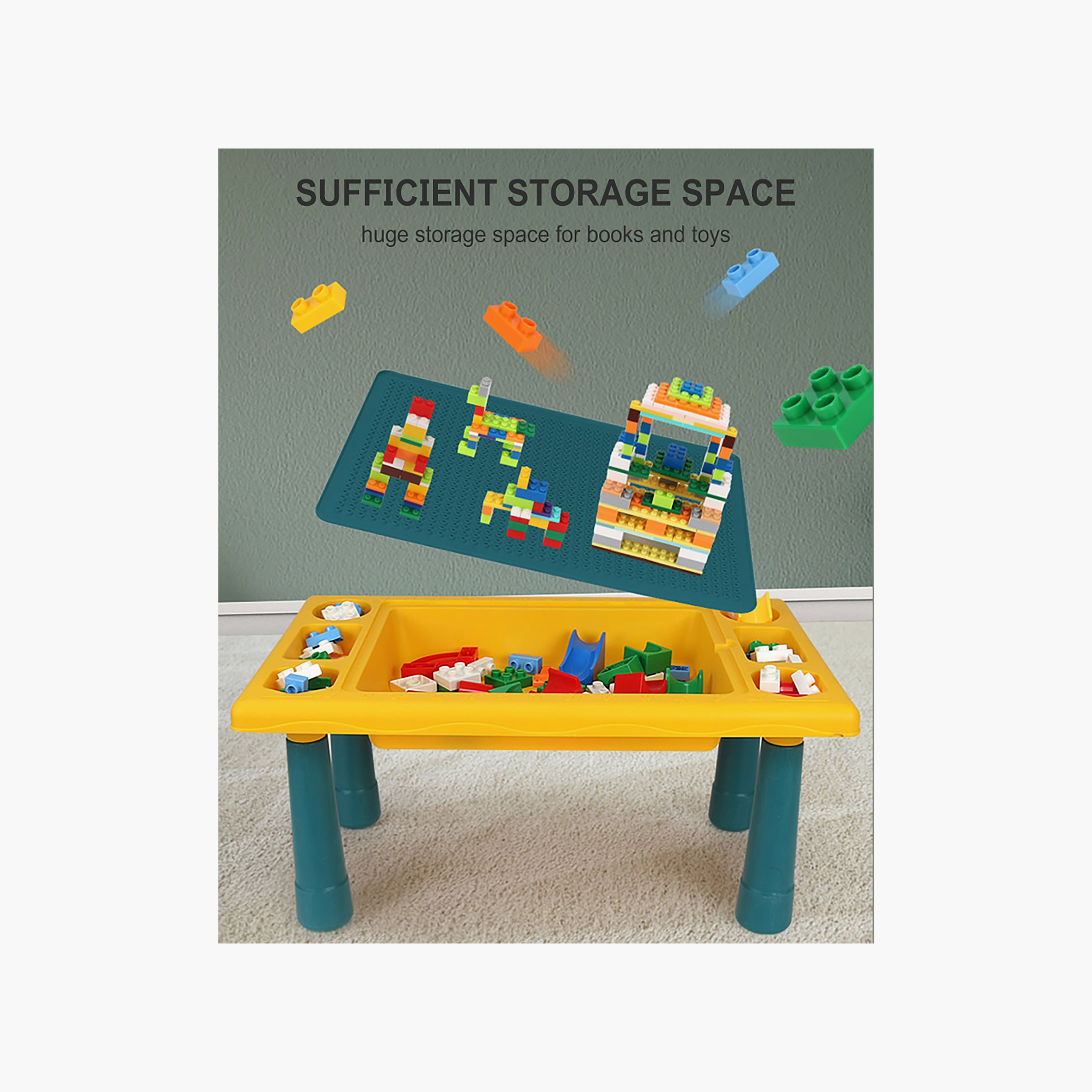 Little Story 4-in-1 Activity and Block Table with Stool-toys-buildingblocks-blocks-image-5