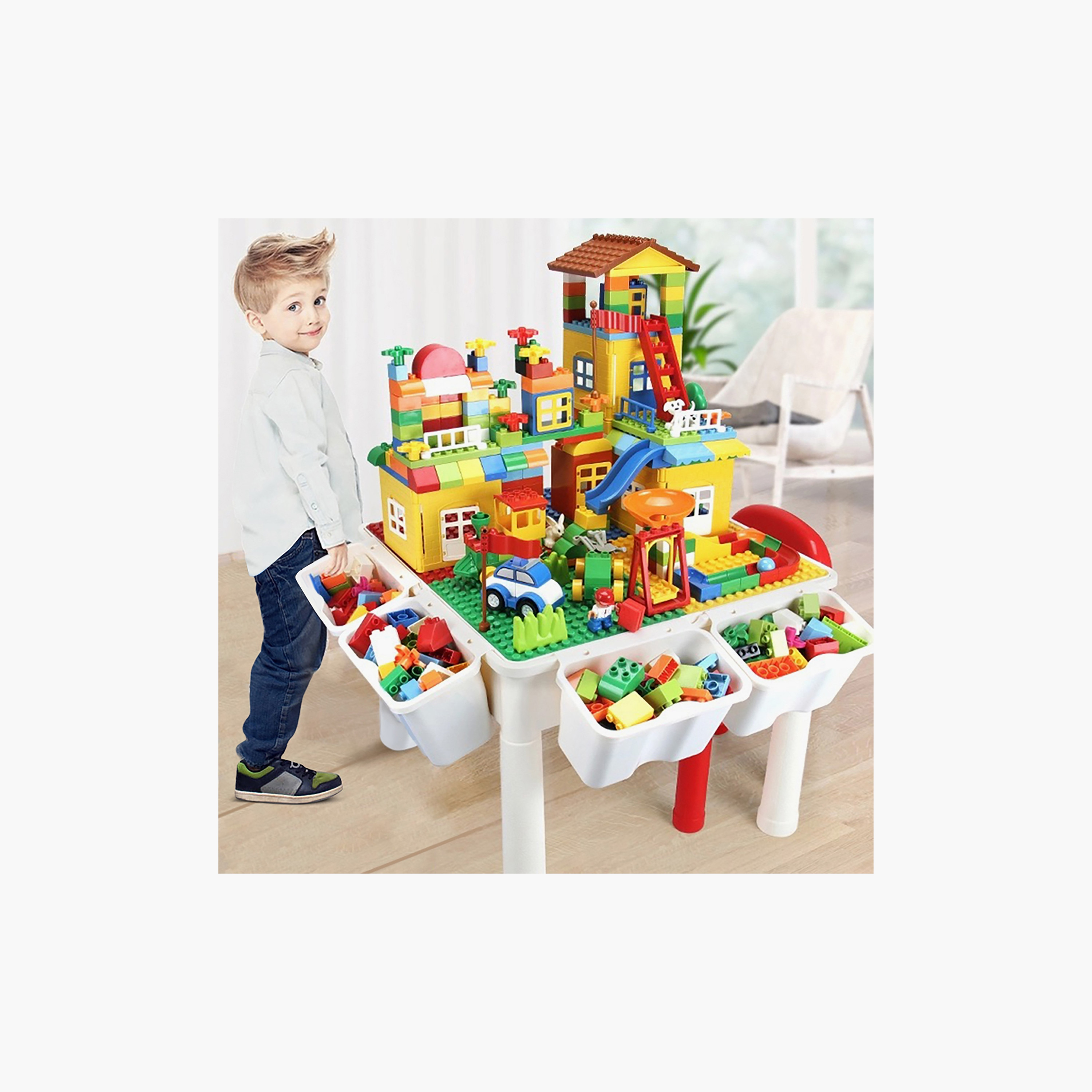 Little Story 4-in-1 Activity Table with Blocks-toys-buildingblocks-blocks-image-3