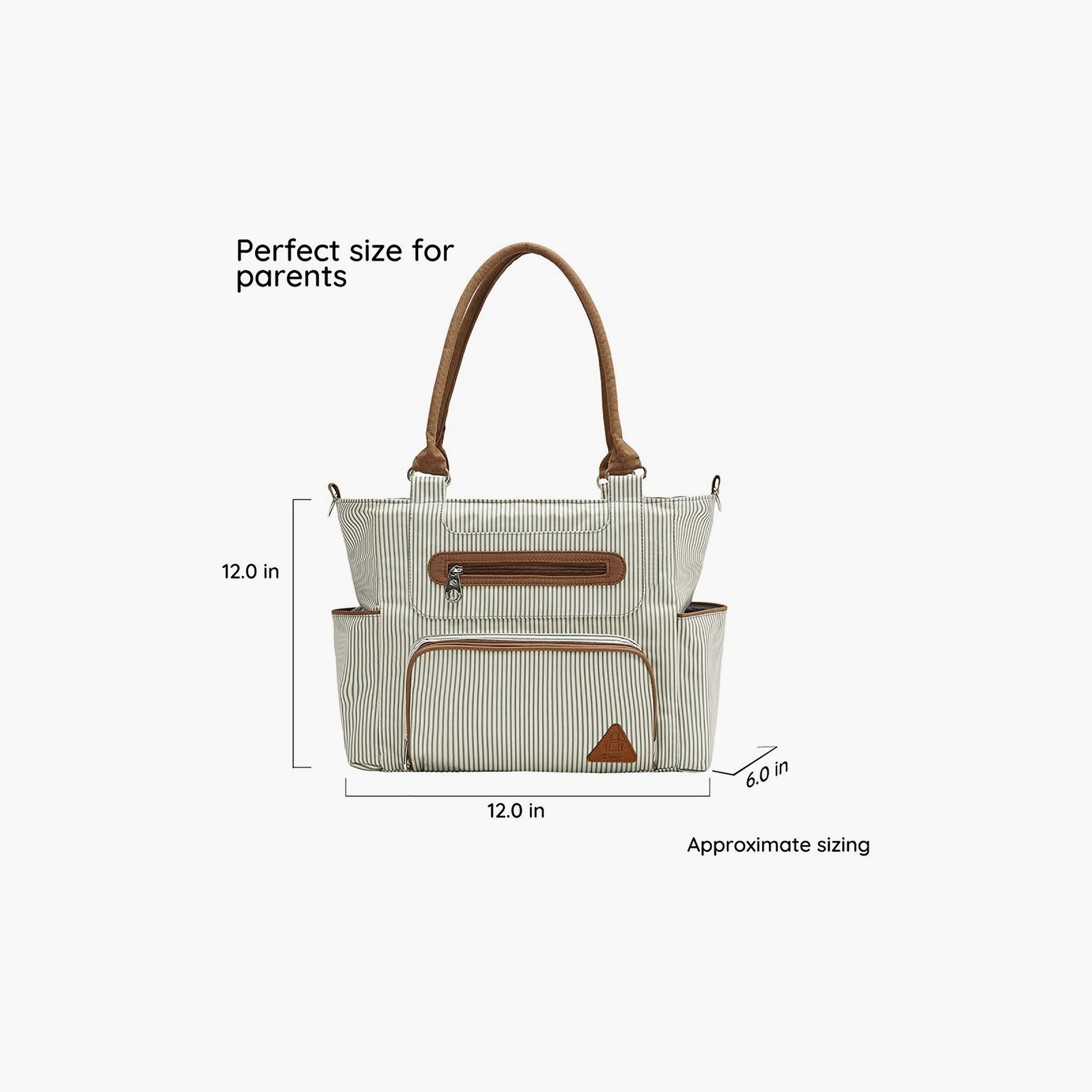 مجموعة حقيبة حفاضات مع خطافات 6 قطع من ليتل ستوري-baby-gear-diaperbags-image-4