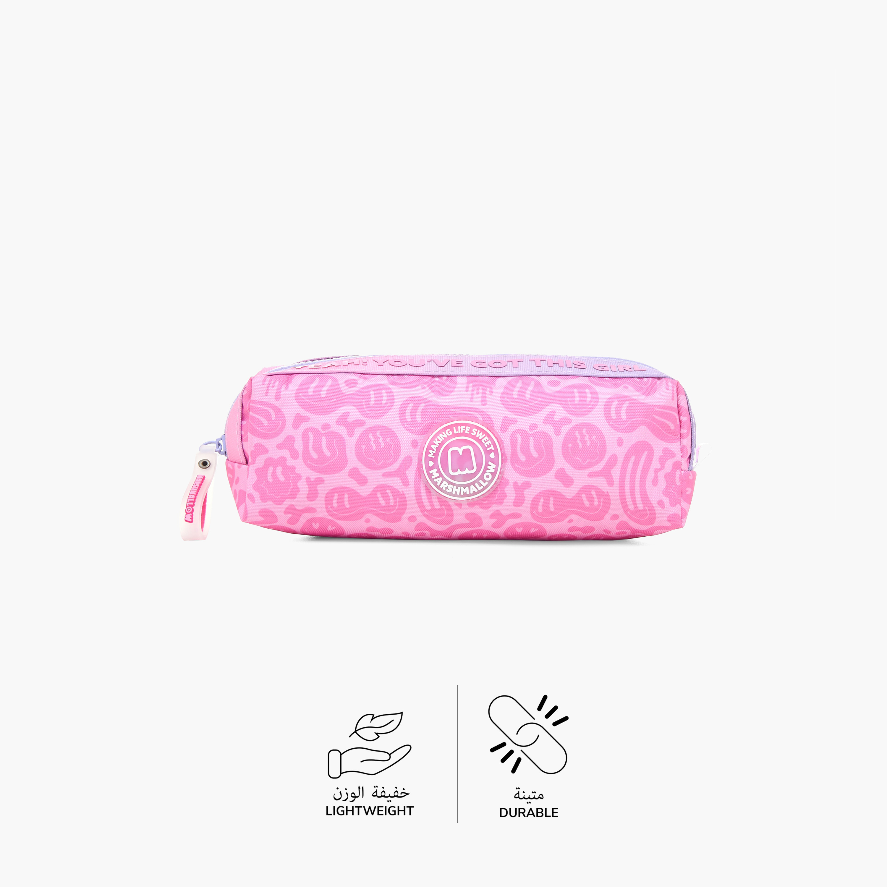 MARSHMALLOW Printed Backpack with Adjustable Straps and Zip Closure-school-stationery-pencilcases-image-4