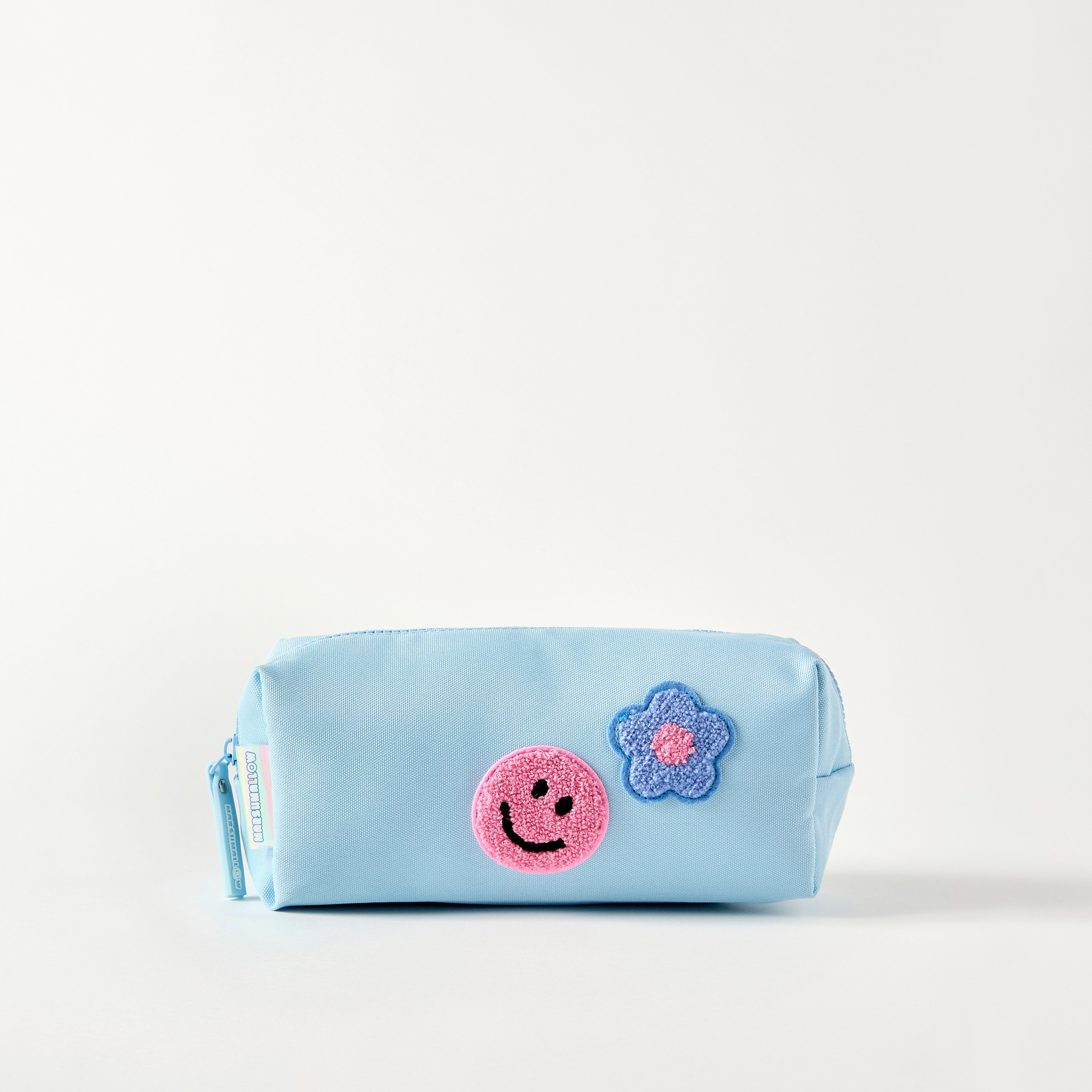 MARSHMALLOW Applique Detail Pencil Case with Zip Closure-school-stationery-pencilcases-image-1