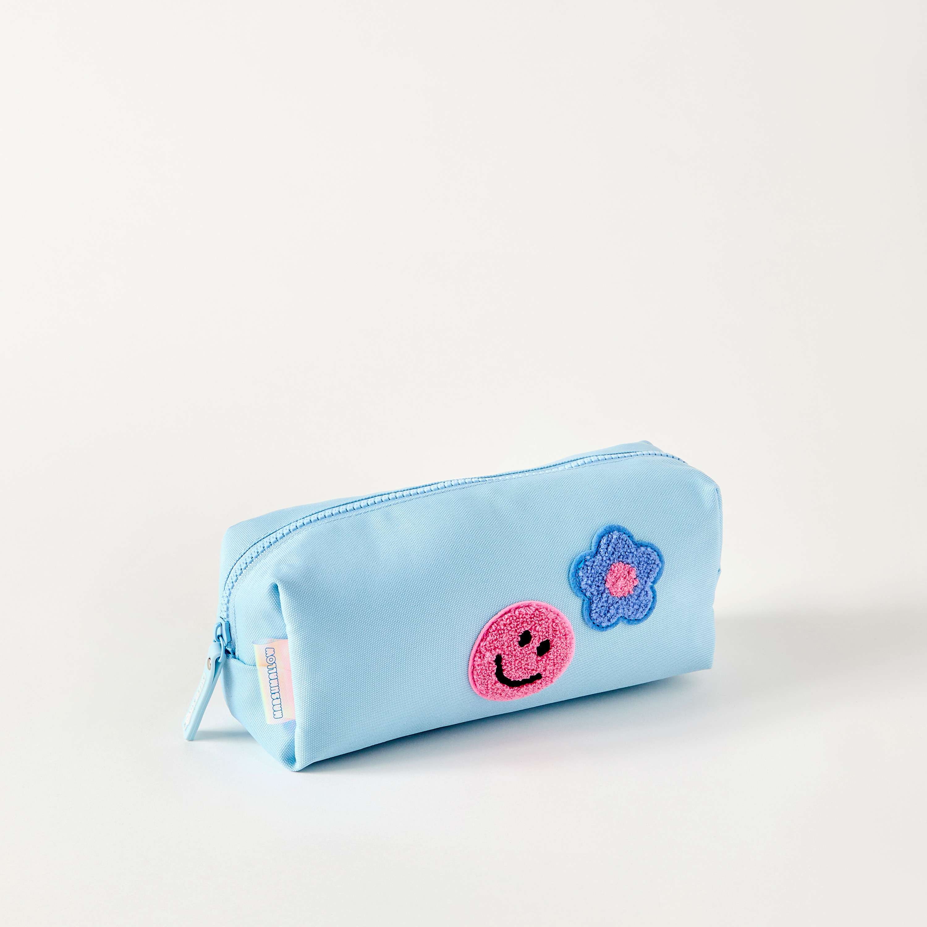 MARSHMALLOW Applique Detail Pencil Case with Zip Closure-school-stationery-pencilcases-image-2