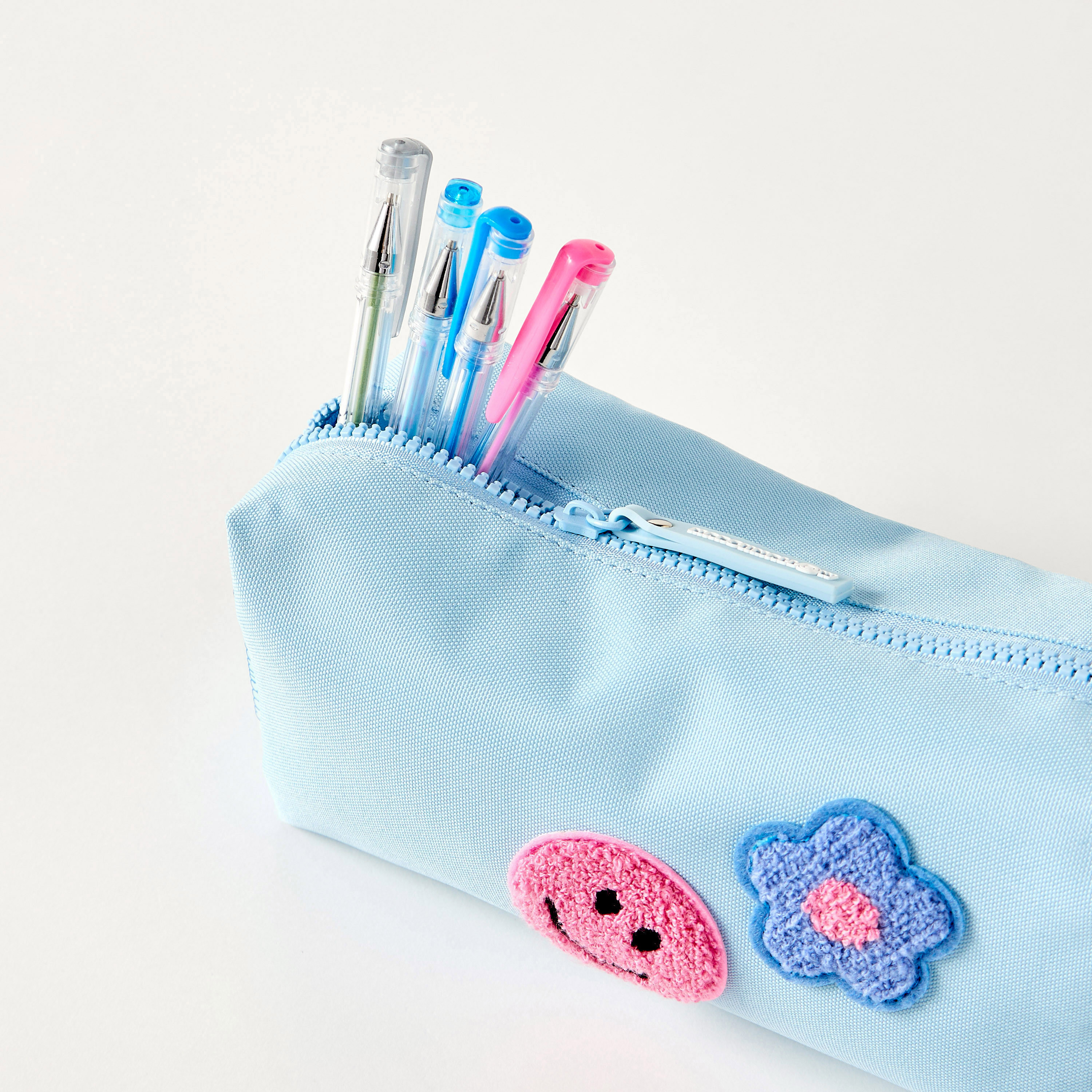 MARSHMALLOW Applique Detail Pencil Case with Zip Closure-school-stationery-pencilcases-image-4
