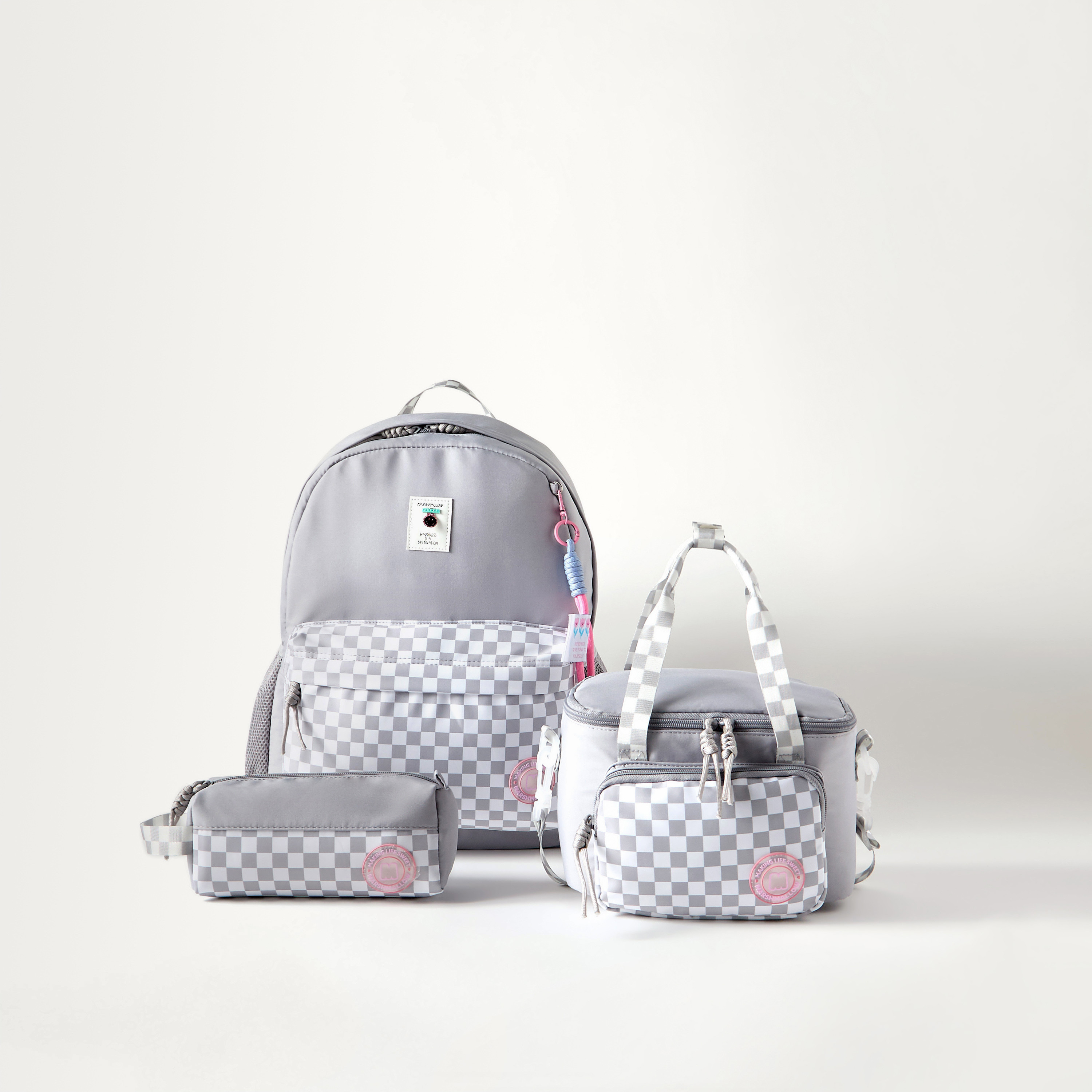 MARSHMALLOW Panelled Lunch Bag with Detachable Strap and Zip Closure-school-lunchessentials-lunchbags-image-5