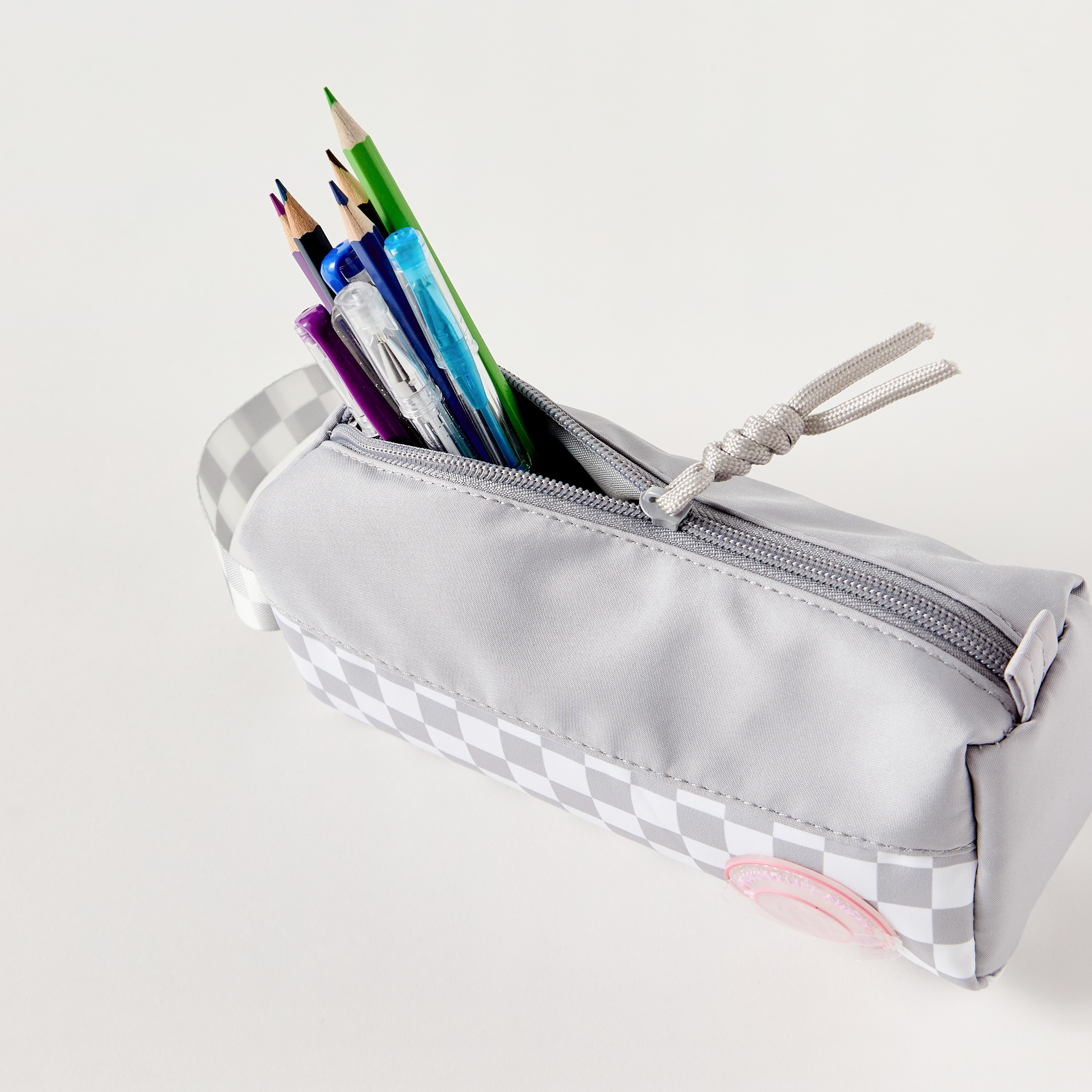 MARSHMALLOW Panelled Pencil Case with Zip Closure-school-stationery-pencilcases-image-4