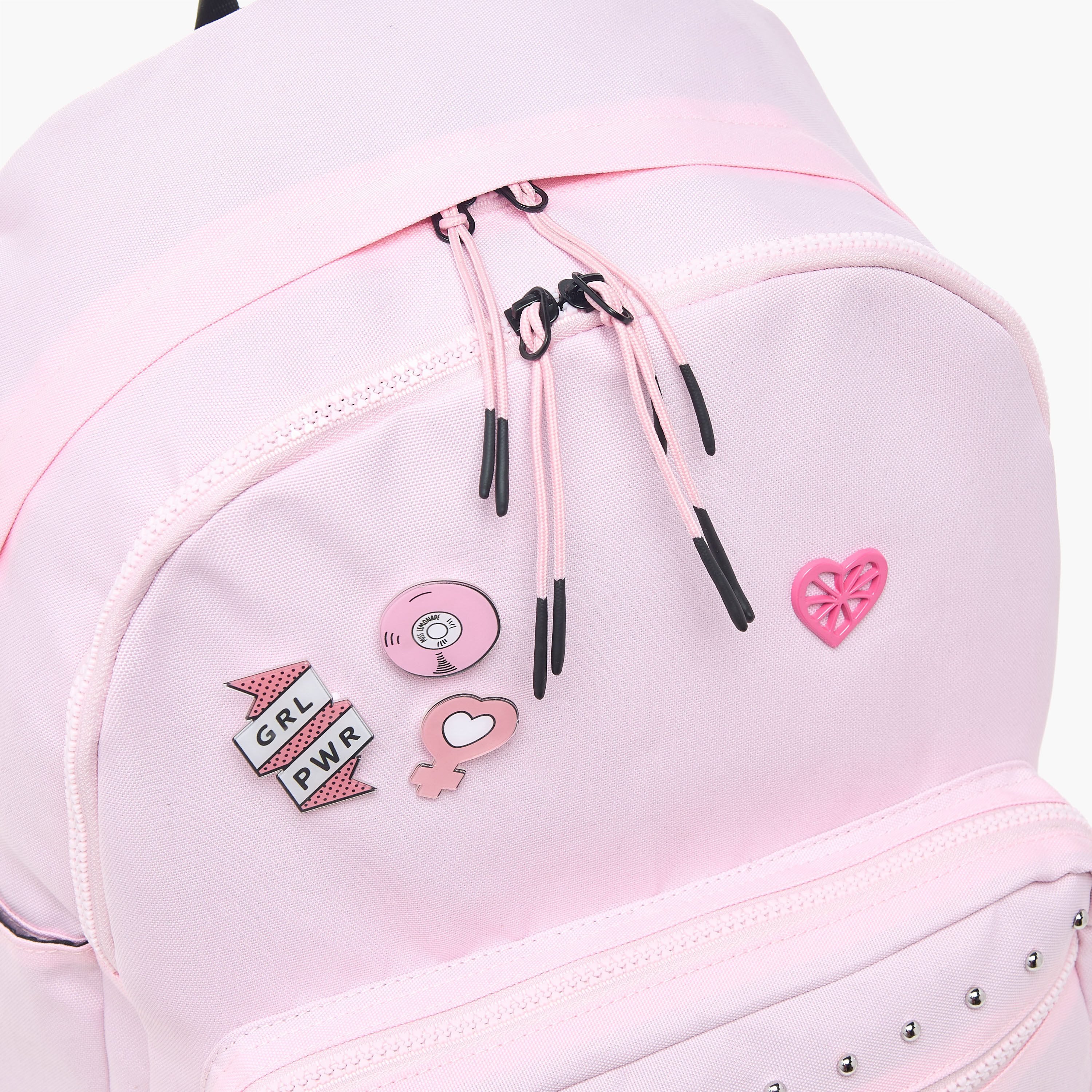 MISS LEMONADE Applique Detail Backpack with Adjustable Straps - 33x16x43 cms-school-bagsandbackpacks-backpacks-image-8