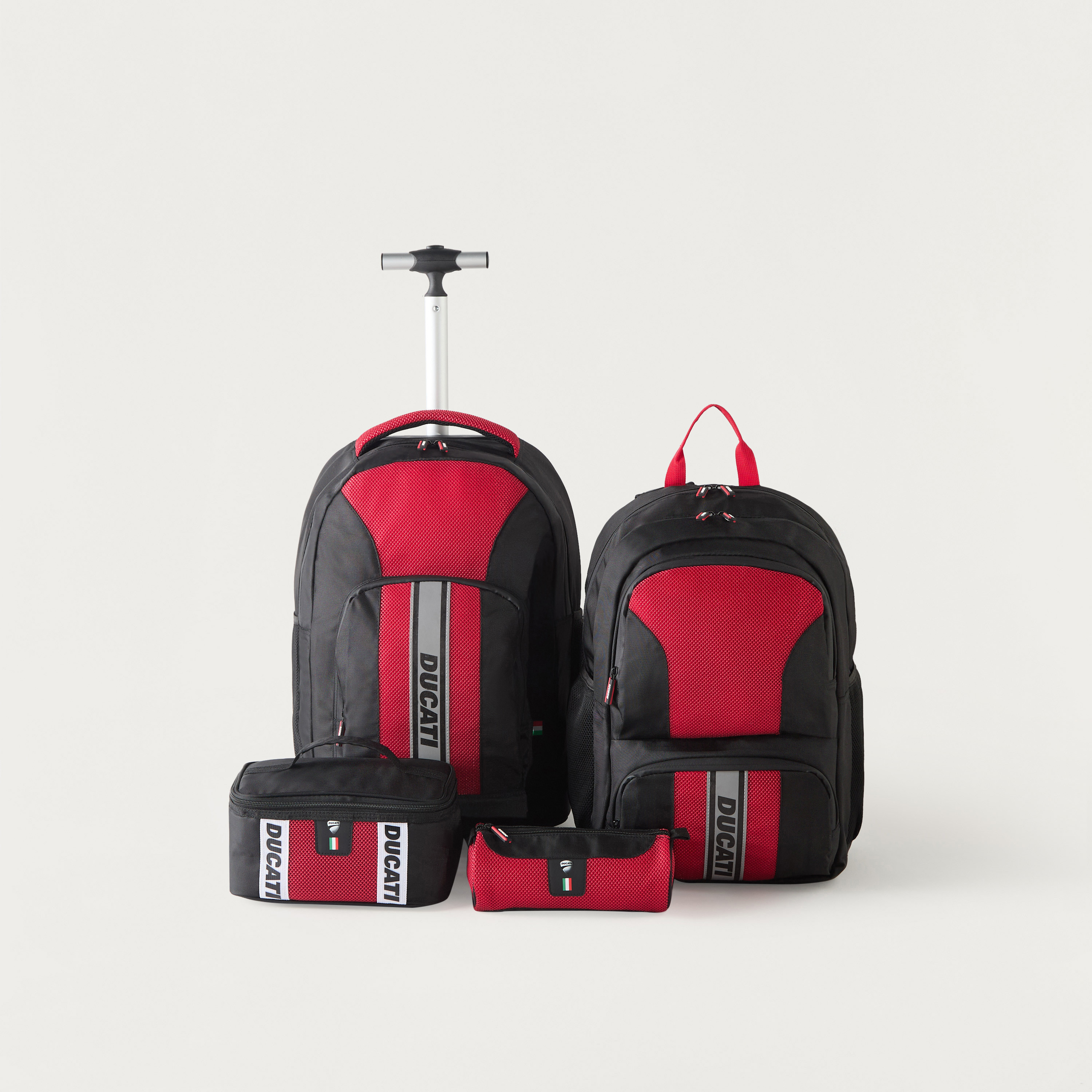 Ducati 18-inch Colourblock Trolley Backpack with Retractable Handle - 46x33x21 cms-school-bagsandbackpacks-trolleybags-image-12