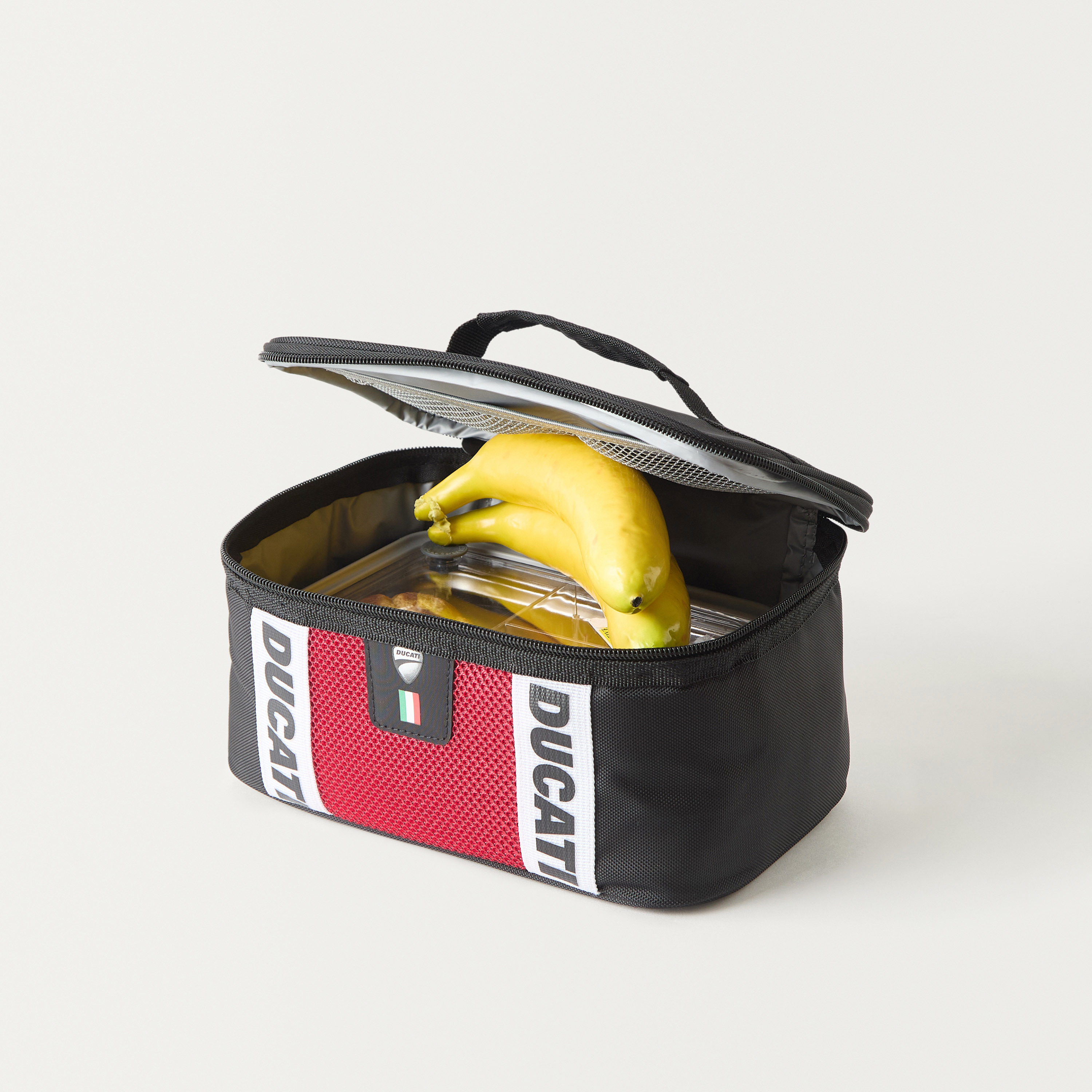 Ducati Logo Detail Lunch Bag with Zip Closure and Grab Handle-school-lunchessentials-lunchbags-image-6