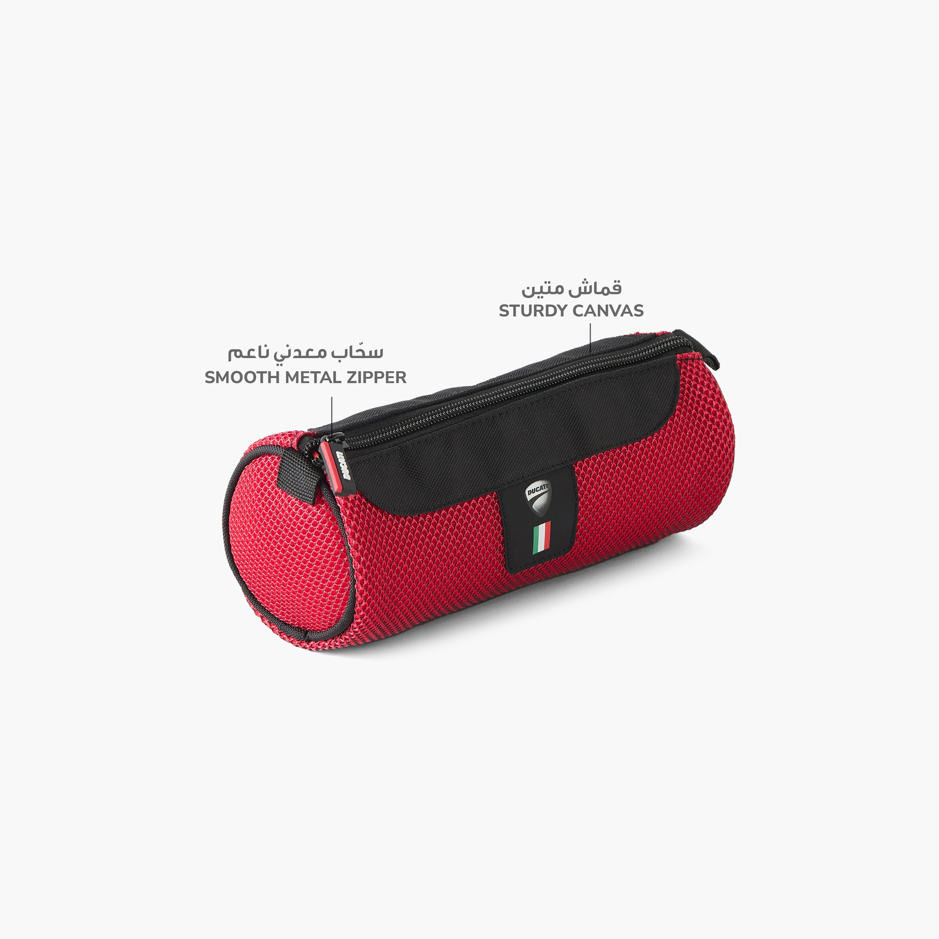 Ducati Printed Pencil Pouch with Zip Closure-school-stationery-pencilcases-image-6