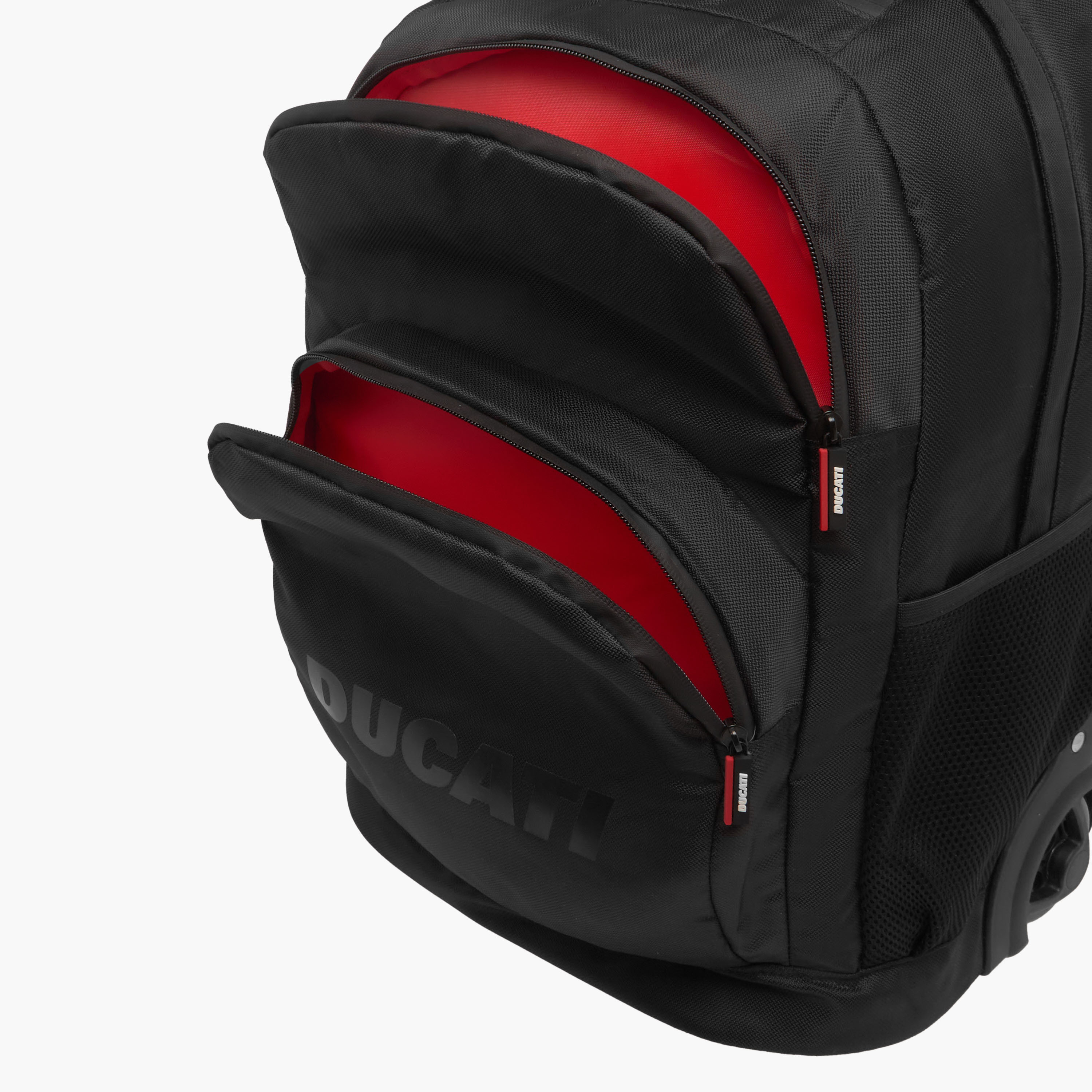 Ducati Logo Detail 18-inch Trolley Backpack with Retractable Handle - 34x19x46 cms-school-bagsandbackpacks-trolleybags-image-10