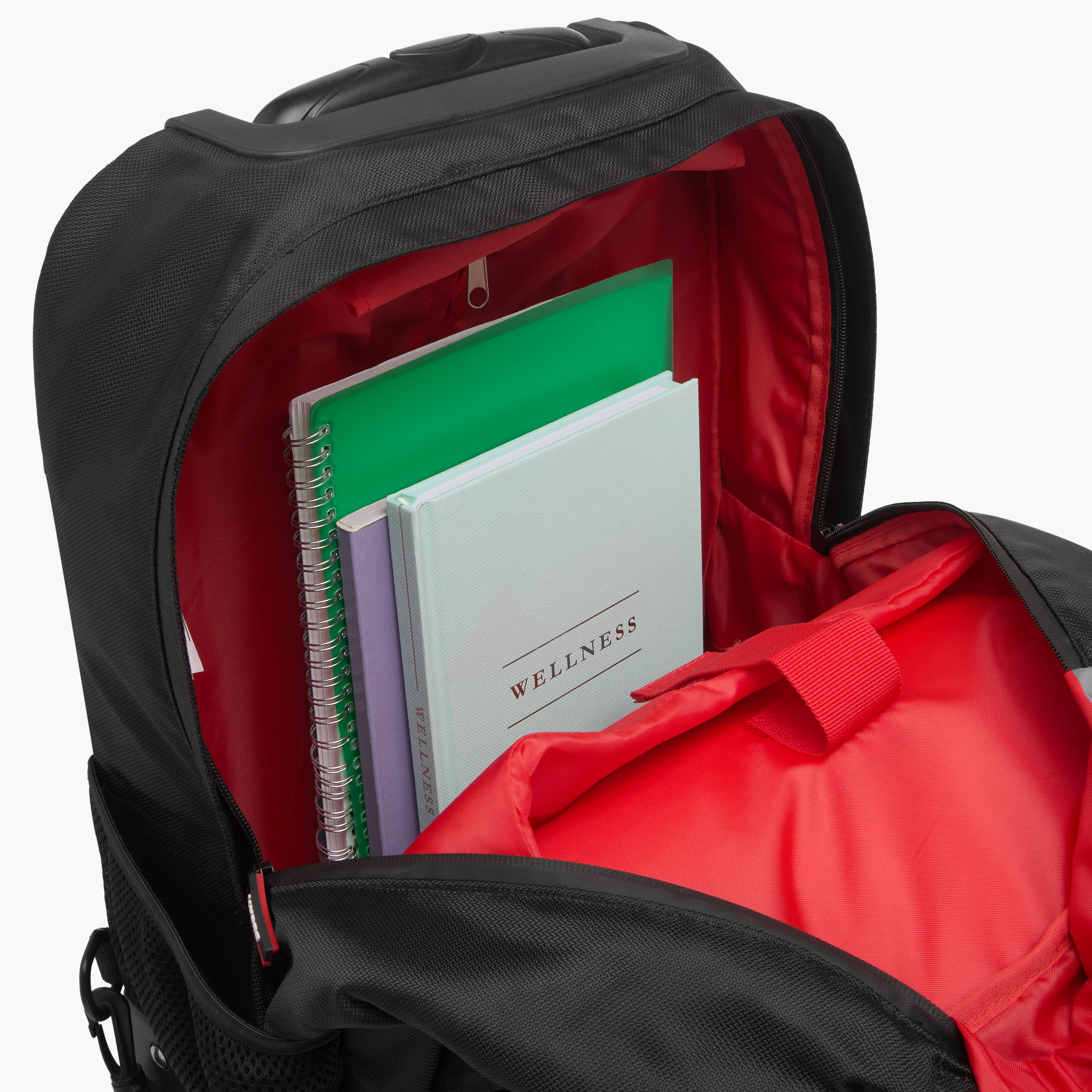 شنطة ظهر ترولي 18 بوصة بمقبض قابل للسحب وتفاصيل شعار من دوكاتي - 34x19x46 سم-school-bagsandbackpacks-trolleybags-image-13